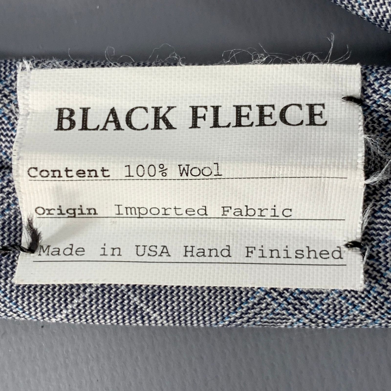 Brooks Brothers Black Fleece BLACK FLEECE Grey White Plaid Wool Skinny Tie Size ONE SIZE - 4 Thumbnail
