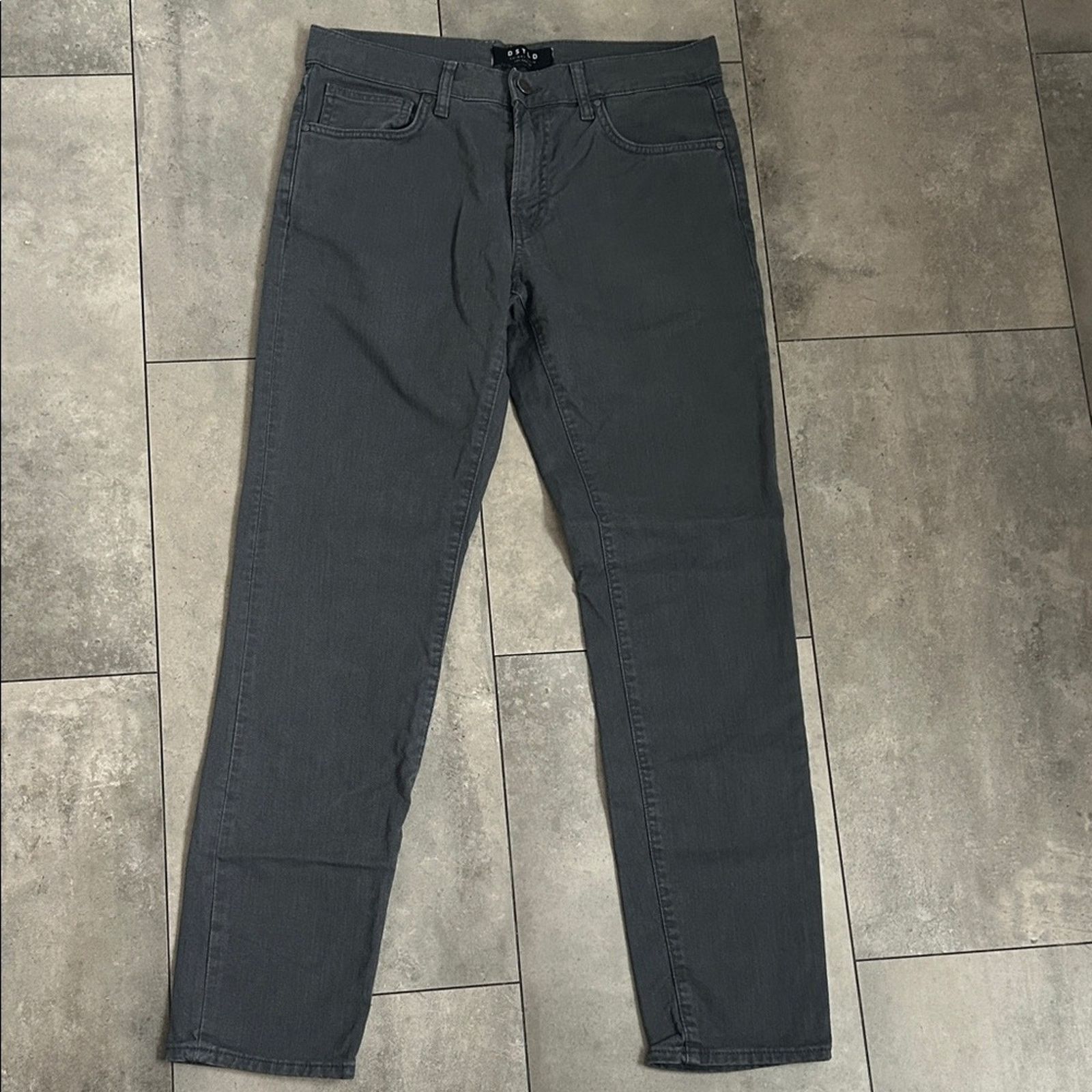 DSTLD DSTLD Men's slim jeans charcoal gray denim 31 X 30 Size US 31 - 2 Thumbnail