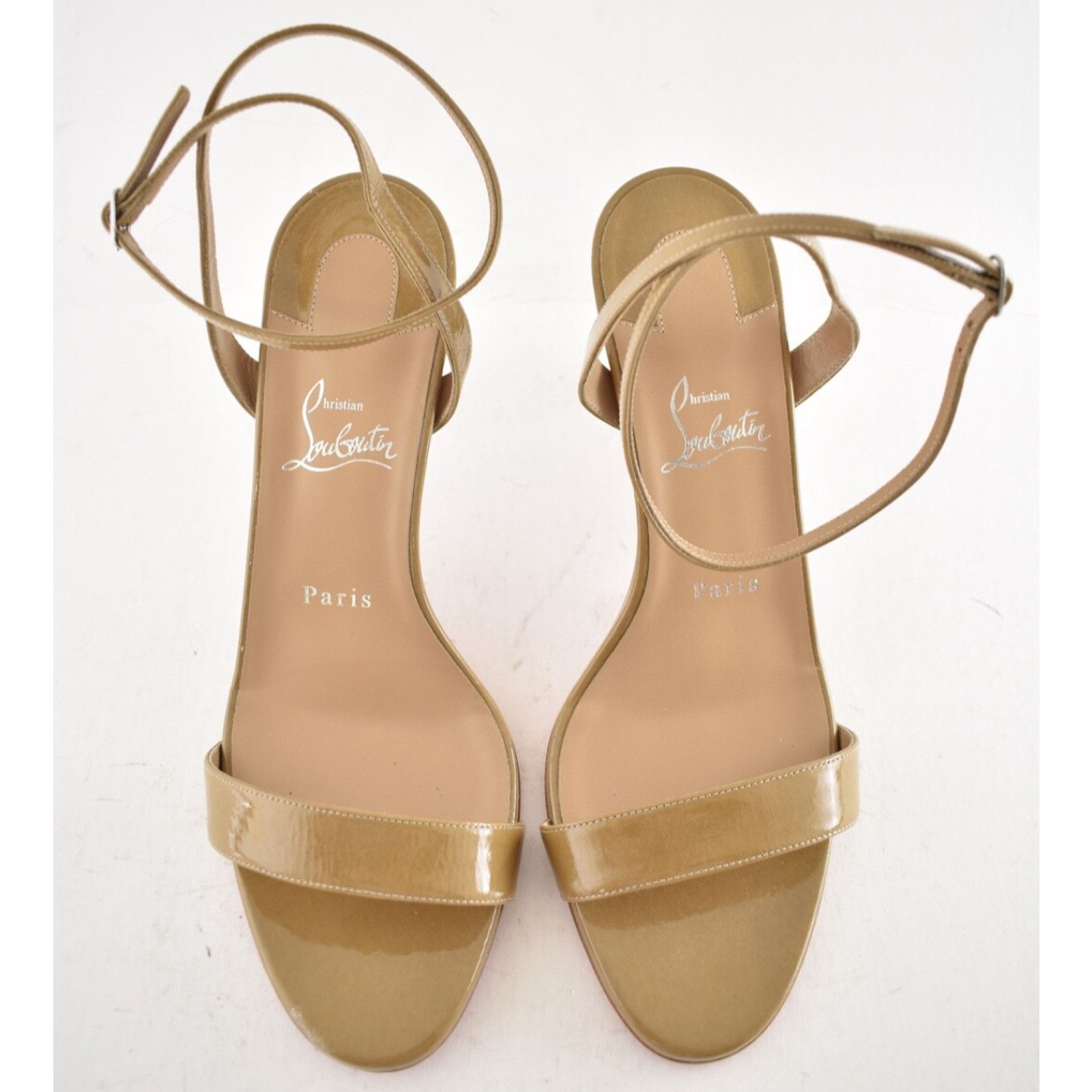 Christian Louboutin Christian Louboutin Loubigirl 85 Lionne Beige Ankle Strap Size US 10 / IT 40 - 7 Thumbnail