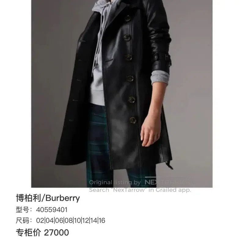 Burberry Burberry Women's Dark Gray Cotton Trench Coat. Size M / US 6-8 / IT 42-44 - 6 Thumbnail