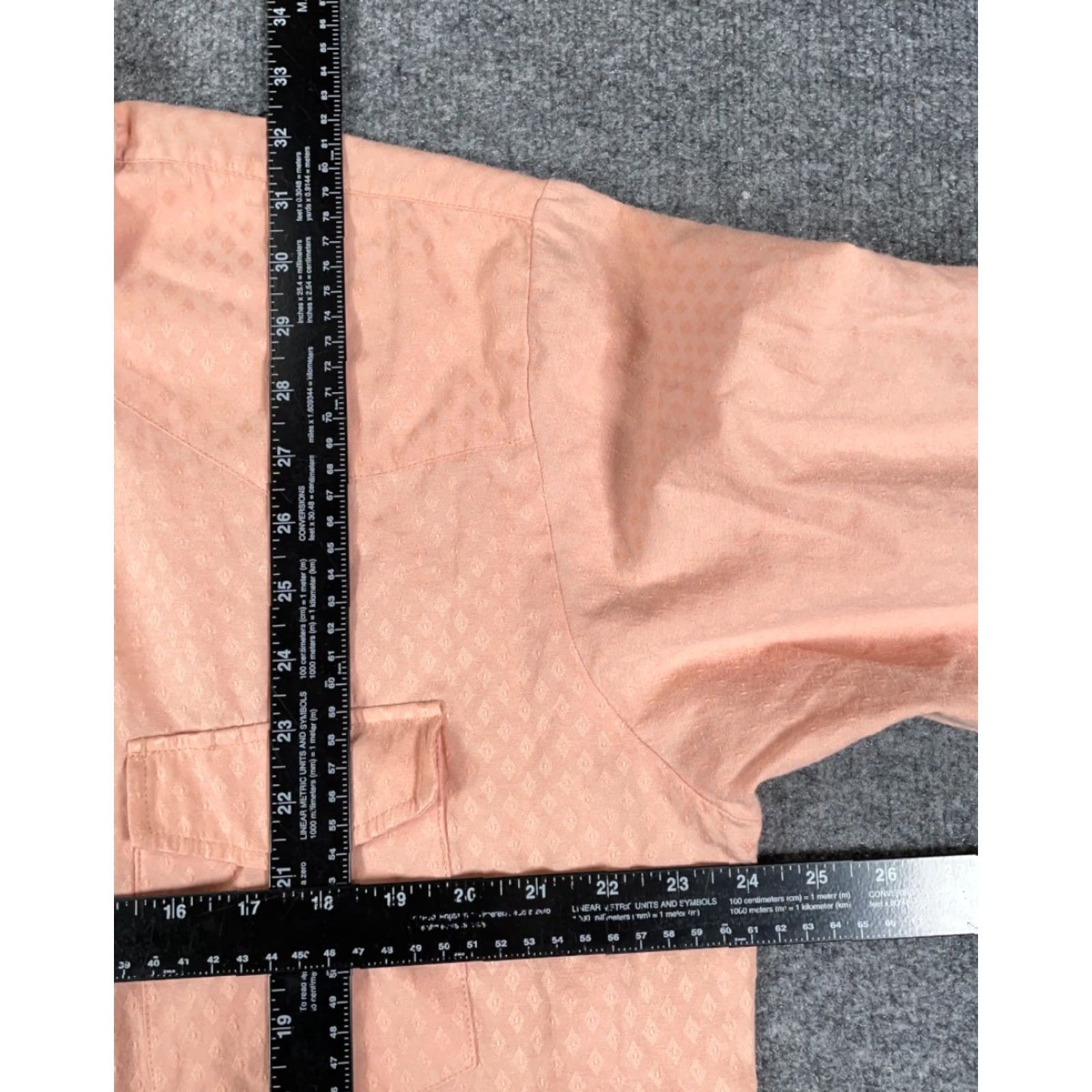 Roper Roper Western Style Shirt Adult XL Pale Pink Diamond Pattern Pearl Snap Cowboy Size US XL / EU 56 / 4 - 4 Thumbnail