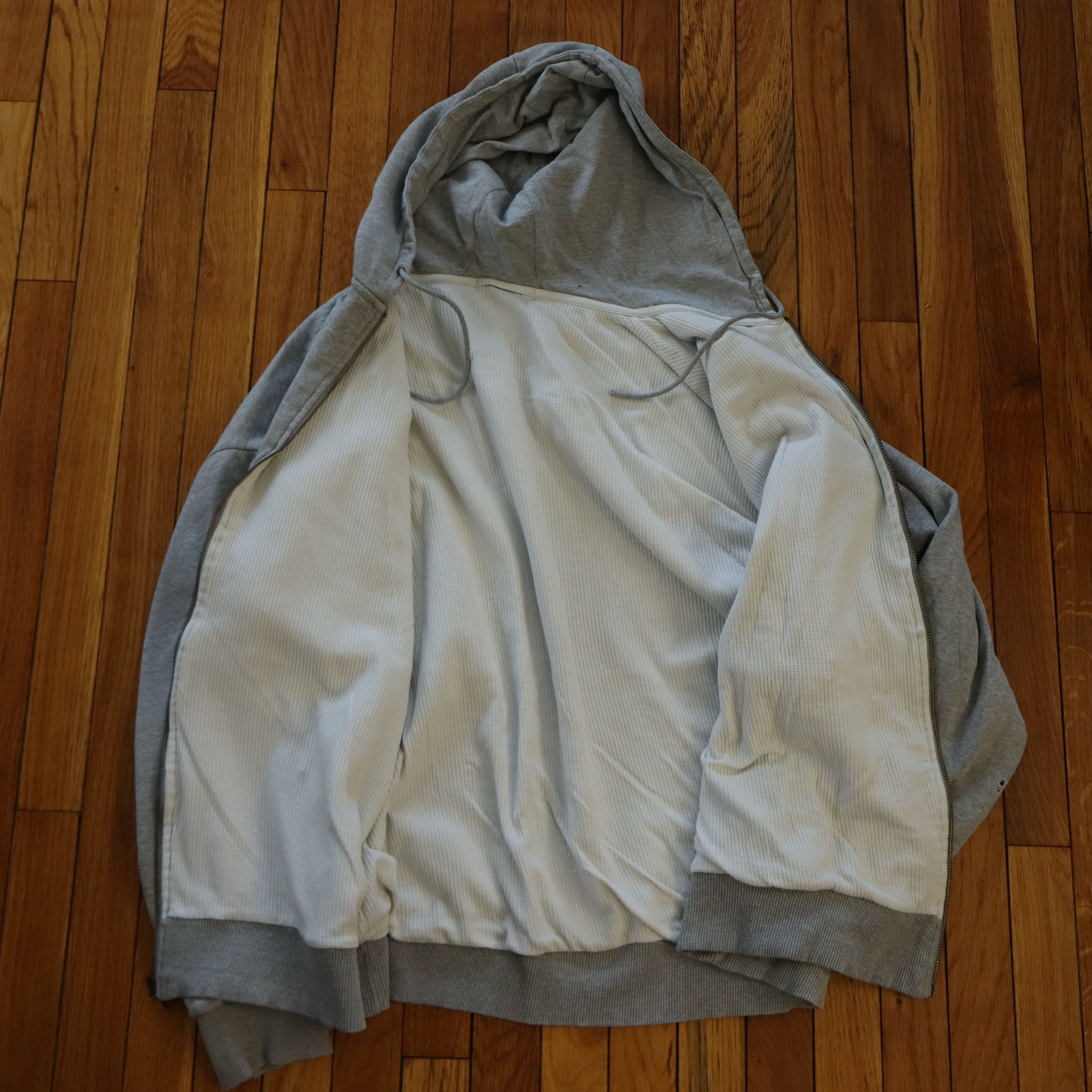 Carhartt × Dickies × Vintage 90s Dickies Thermal Lined Boxy Baggy Zip Up Hoodie 2XL 3XL Size US XXL / EU 58 / 5 - 10 Thumbnail