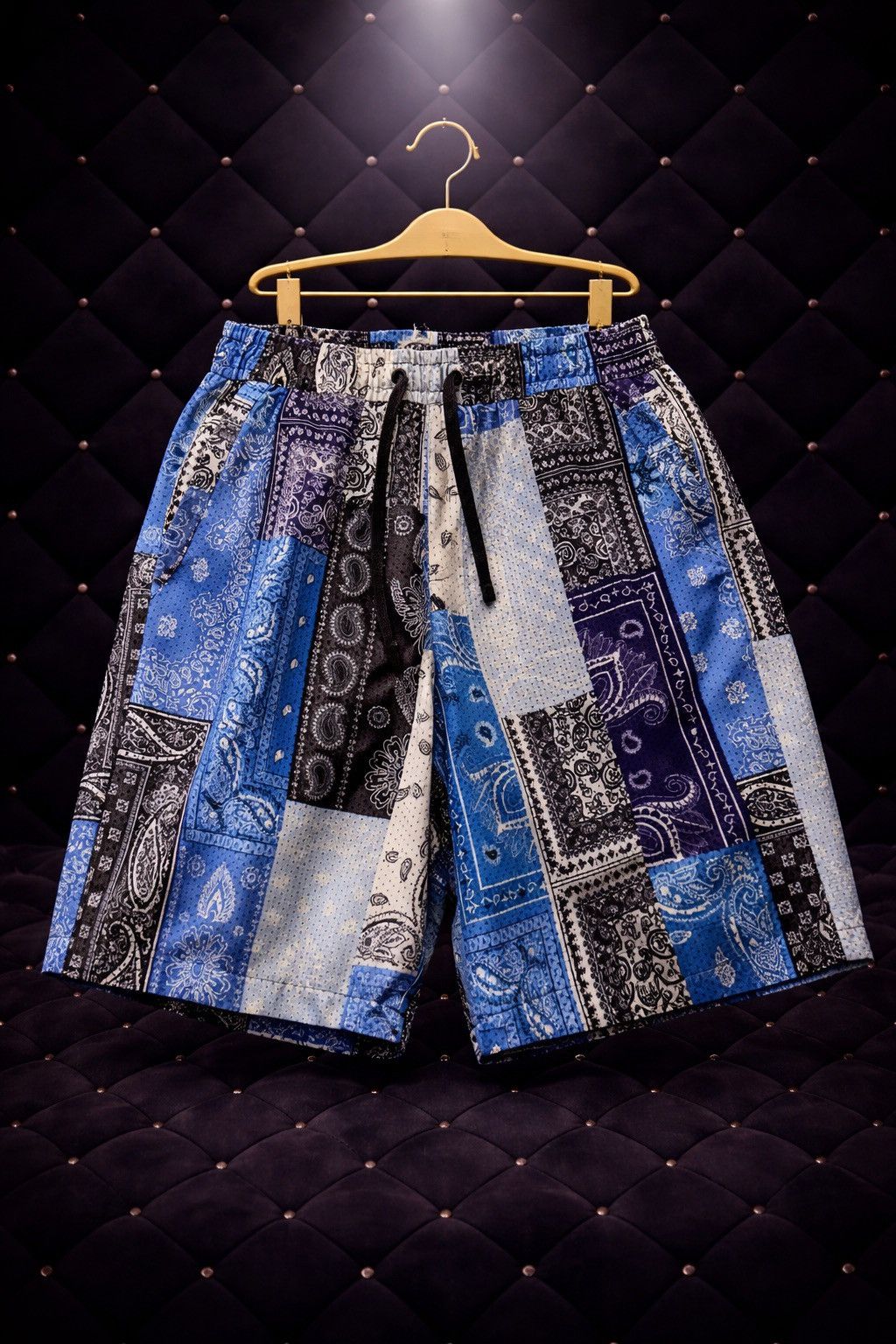 Other BLUE BANDANA PATCHWORK SHORTS Size US 32 / EU 48 - 1 Preview
