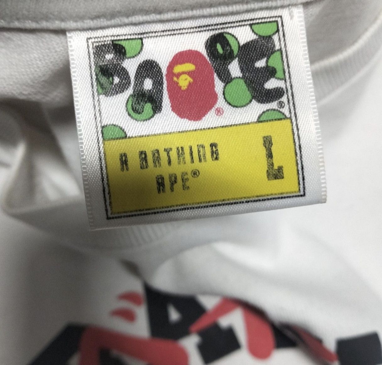 Bape Bape Katakana College T-Shirt Size US L / EU 52-54 / 3 - 2 Thumbnail