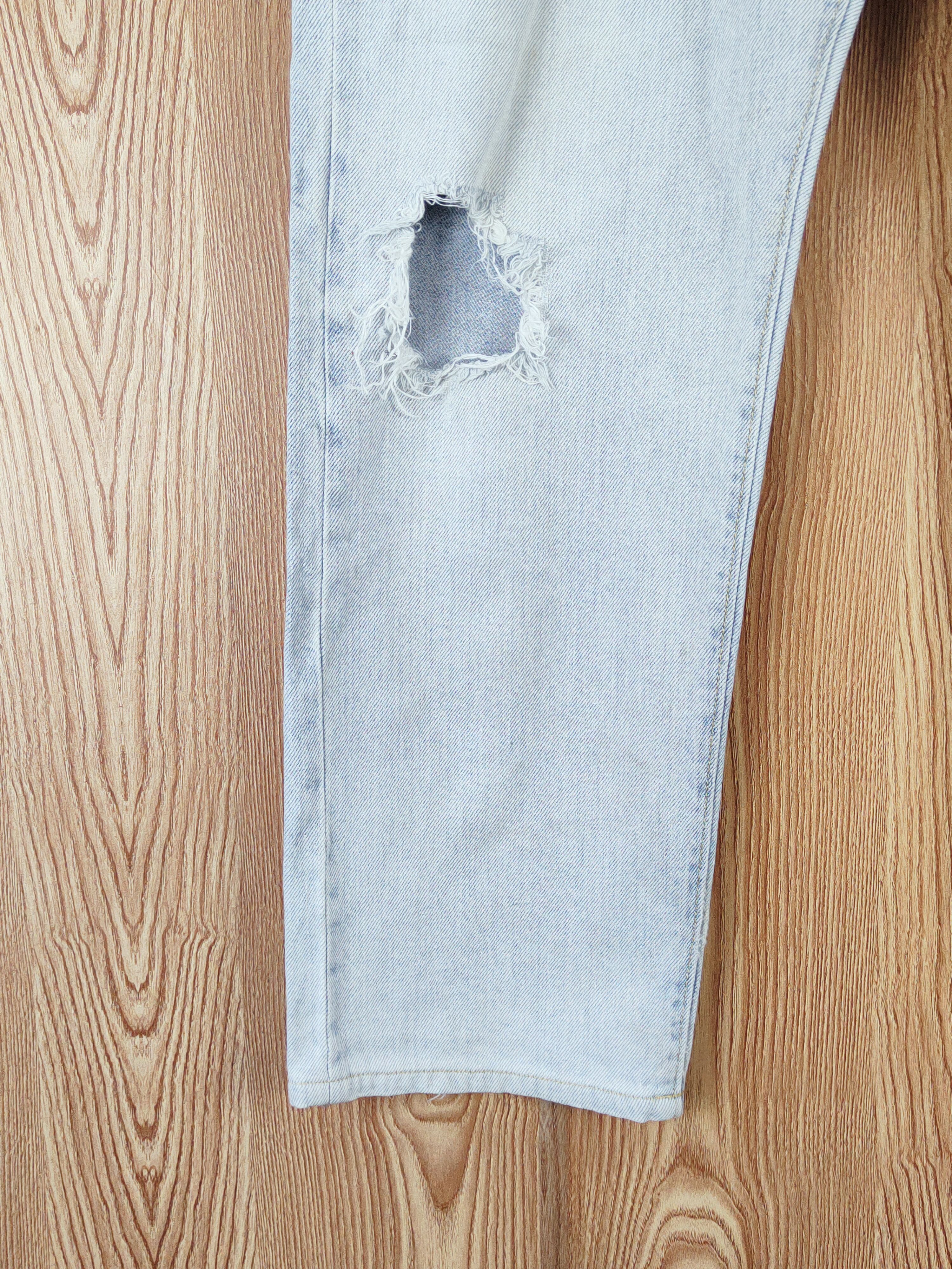 GU GU japan Blue Distressed Ripped Jeans #W630 Size US 33 - 4 Thumbnail