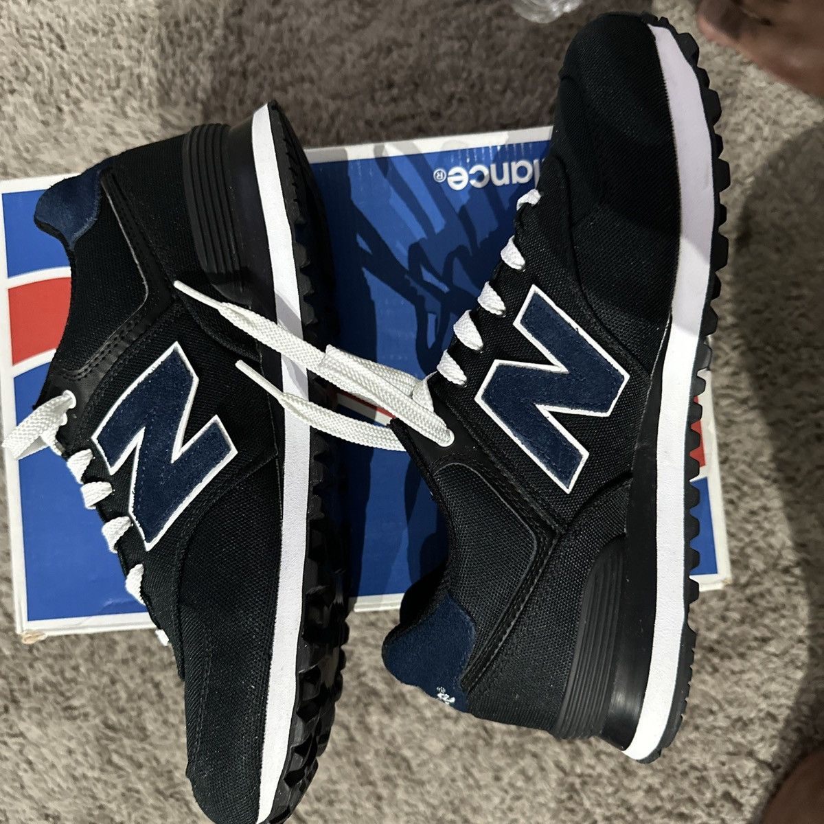 New Balance ML574POK 574 'Pique Polo Pack - Black' Size US 10 / EU 43 - 12 Thumbnail