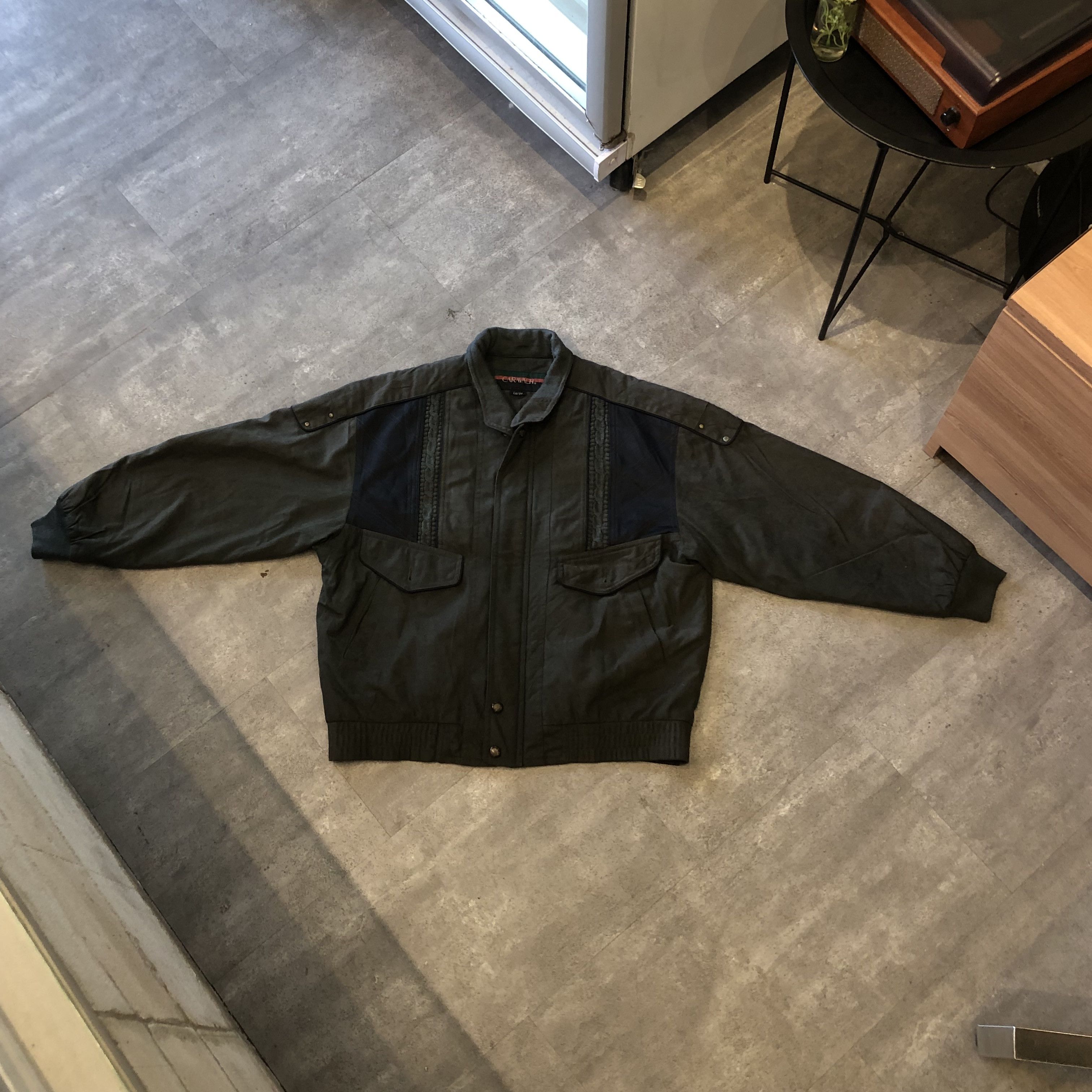 Japanese Brand vintage Caravach flight work jacket Size US L / EU 52-54 / 3 - 6 Thumbnail