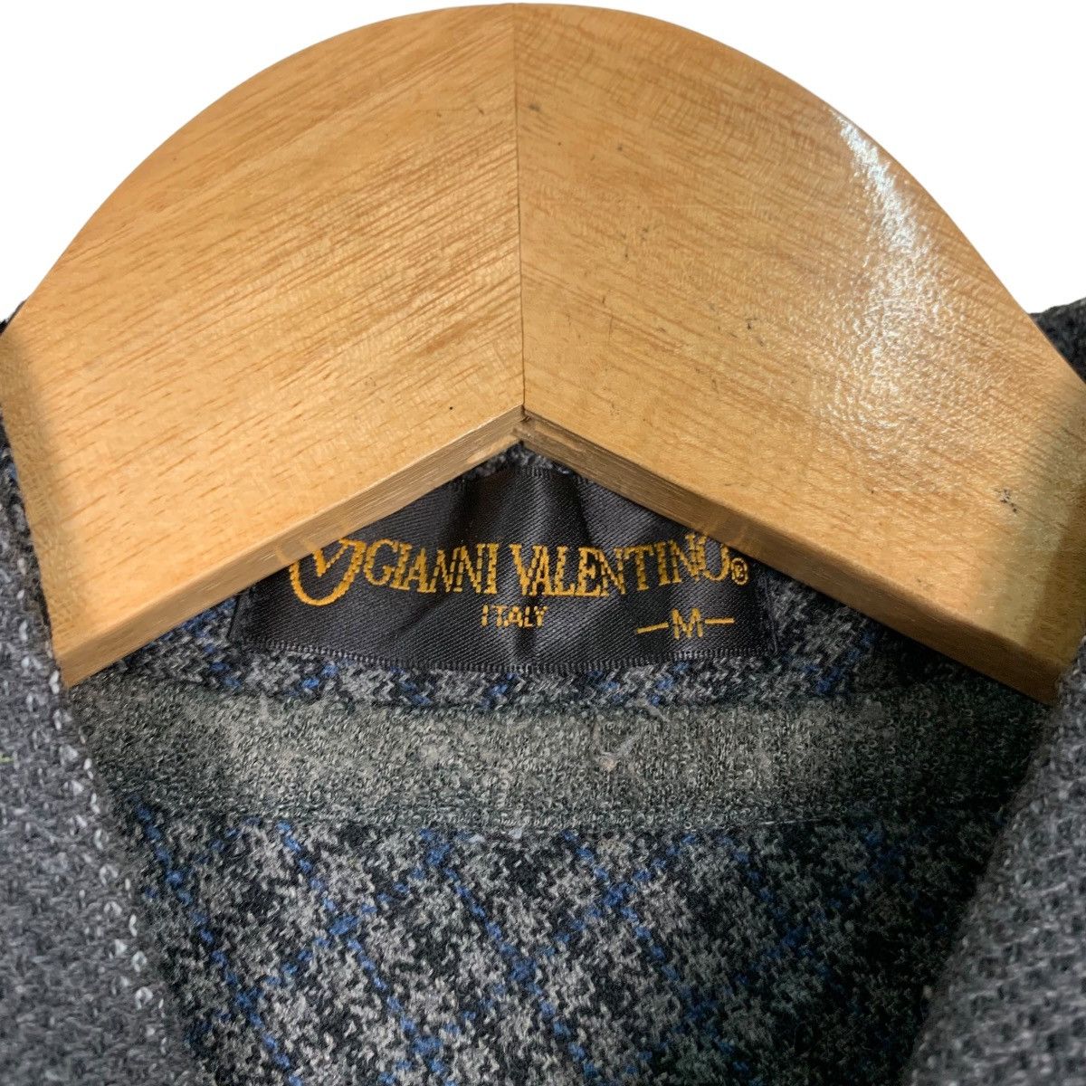 Gianni Valentino GIANNI VALENTINO Checked Long Sleeve Polo Shirt #1165-C53 Size US M / EU 48-50 / 2 - 12 Thumbnail