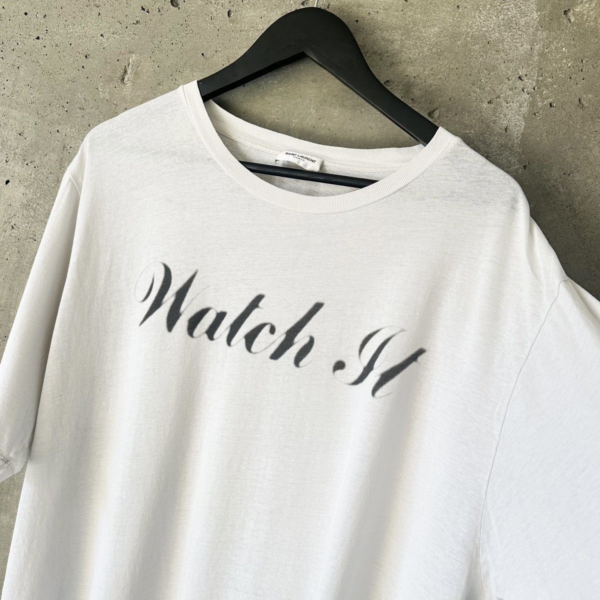 Hedi Slimane × Saint Laurent Paris SS16 “Watch It” T-Shirt Size US XL / EU 56 / 4 - 1 Thumbnail