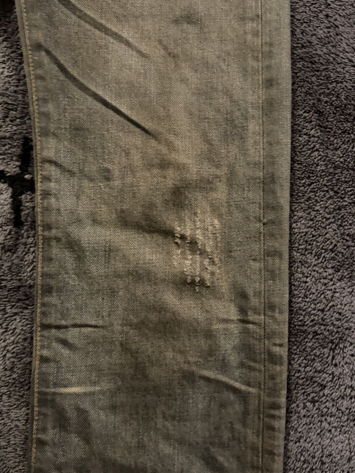 Dior SS04 Dirty Bleu Clair Denim Size US 27 - 3 Thumbnail