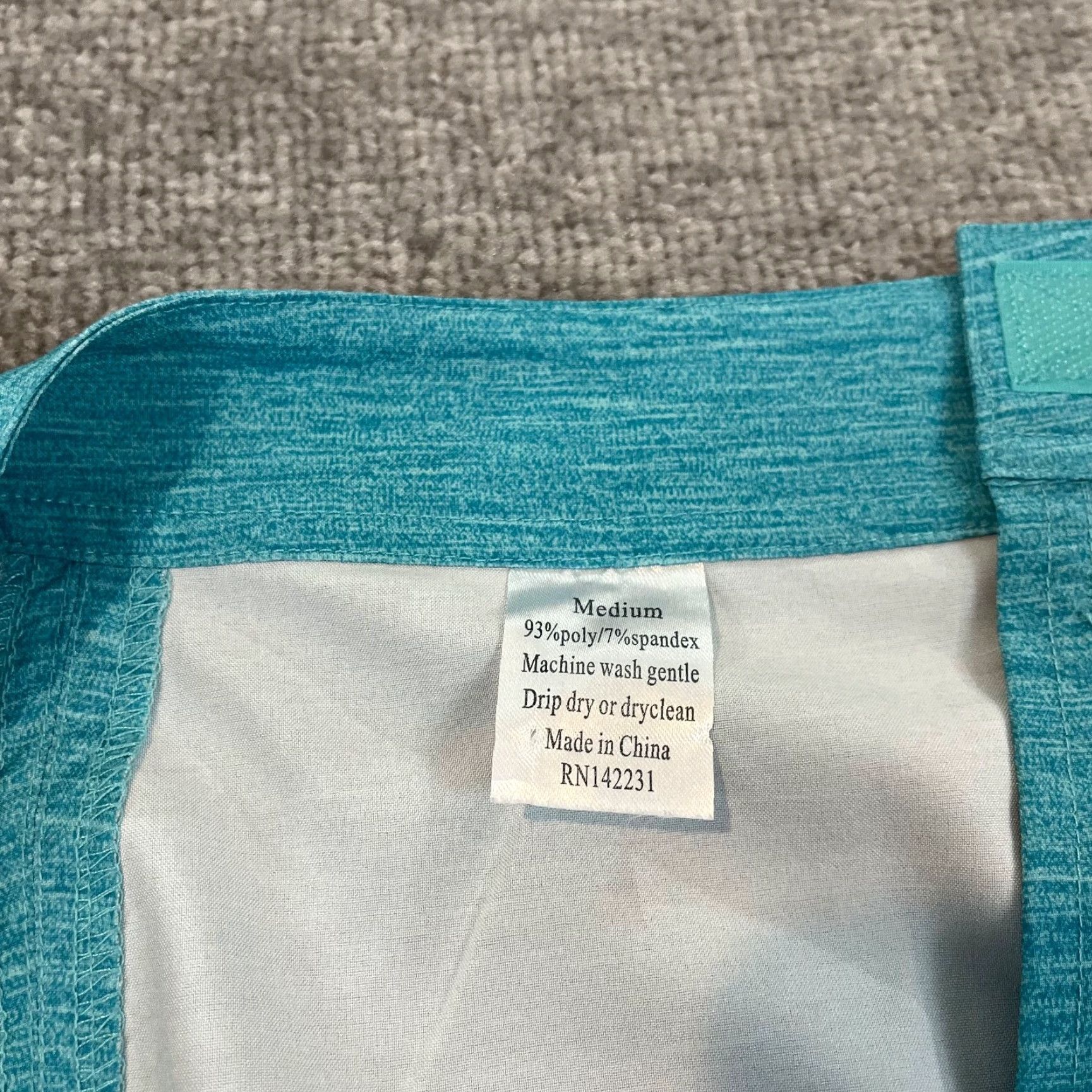 Vintage RipSkirt Womens Medium Blue 16" Beach Cover Up Easy Access Hawaii Adjustable Skirt Midi Beach Dress Wrap Womens Blue RipSkirt 16" Size 32" / US 10 / IT 46 - 6 Thumbnail