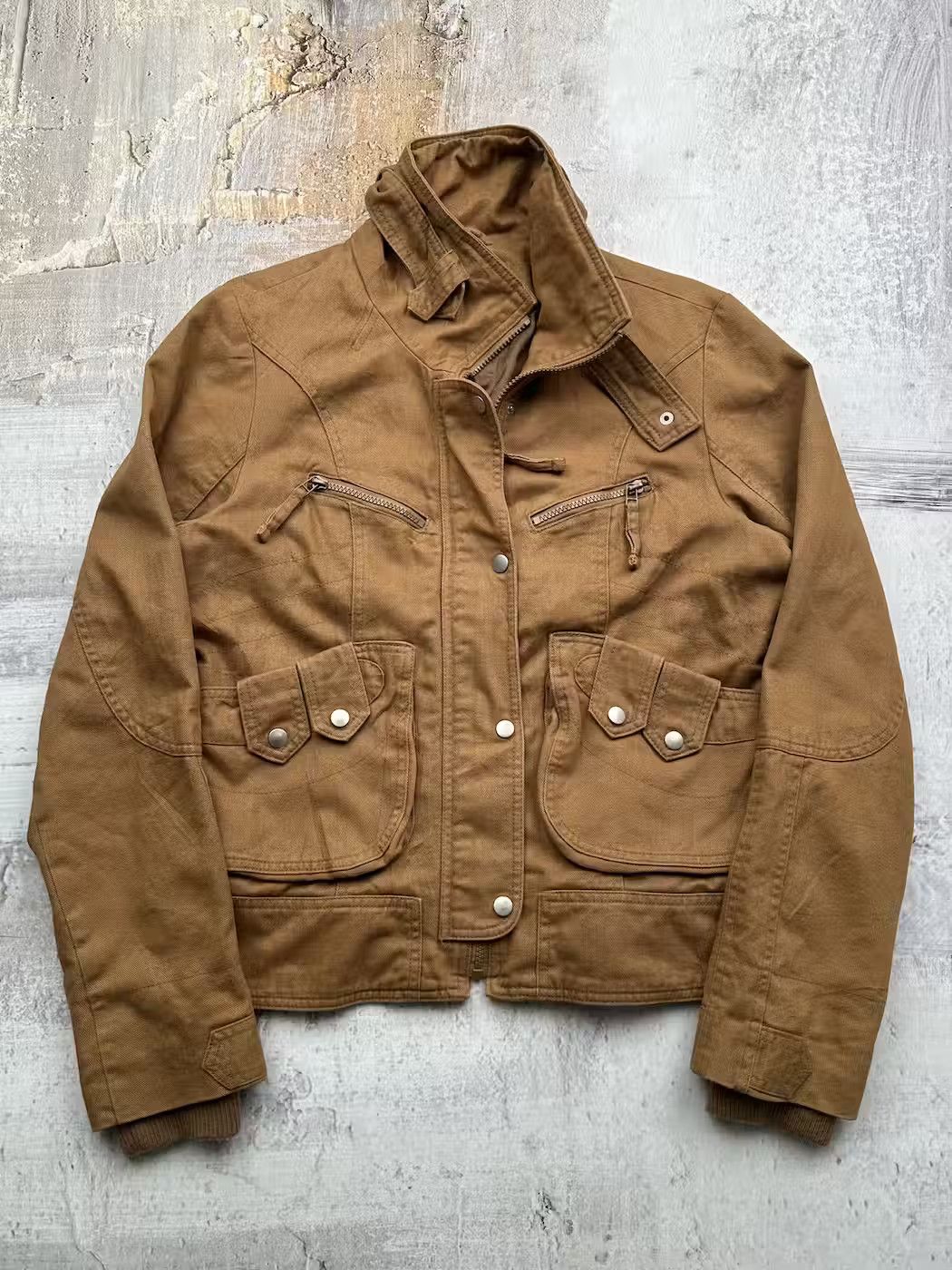 image of Avant Garde x Vintage Multi-Pocket Amazing Jacket in Brown, Women's (Size Medium)