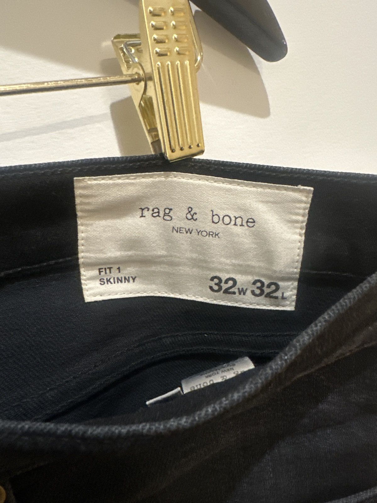 Rag & Bone Rag & Bone Fit 1 Midnight / Black Size US 32 / EU 48 - 5 Thumbnail