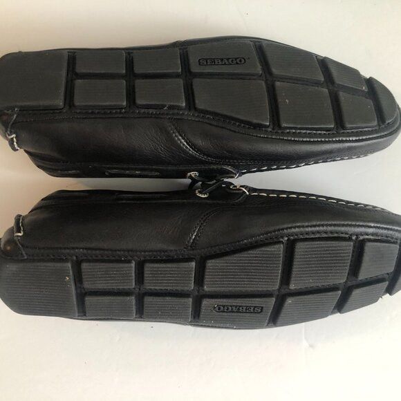 Sebago sebago men's new black leather slip on loafers size: 10M Size US 10 / EU 43 - 5 Thumbnail