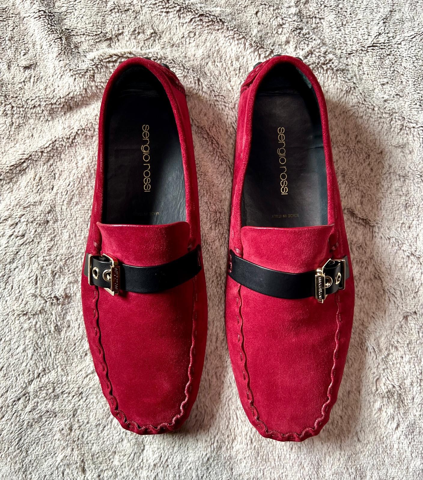 image of Sergio Rossi Moccasin Shoes in Bordeaux, Men's (Size 11)