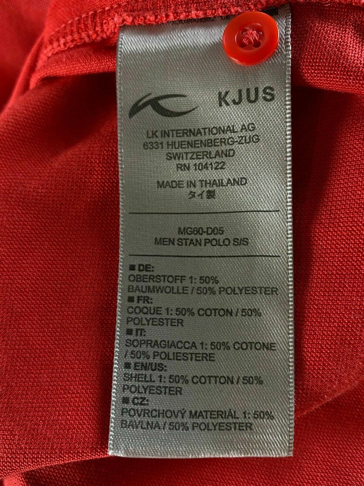 KJUS Men Kjus Red UPF 50+ Short Sleeve Polo Shirt Size S Size US S / EU 44-46 / 1 - 11 Thumbnail