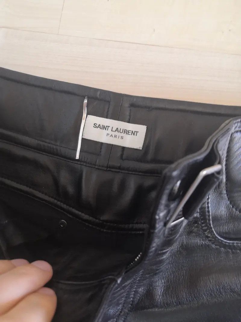 Saint Laurent Paris FW13 Leather Pants Size US 32 / EU 48 - 3 Thumbnail