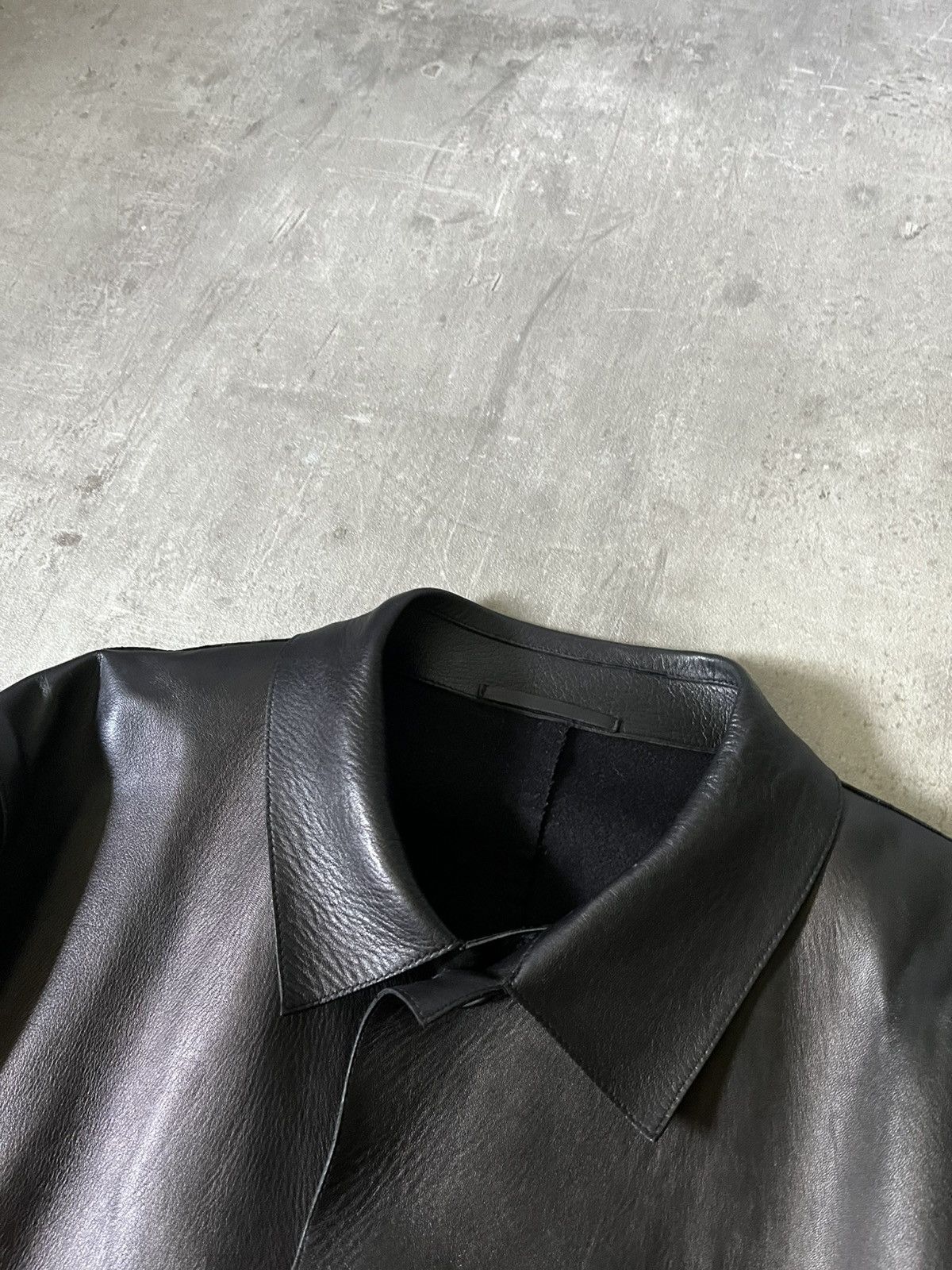 Gucci Gucci F/W 1998 black leather coat by Tom Ford Size US L / EU 52-54 / 3 - 6 Thumbnail