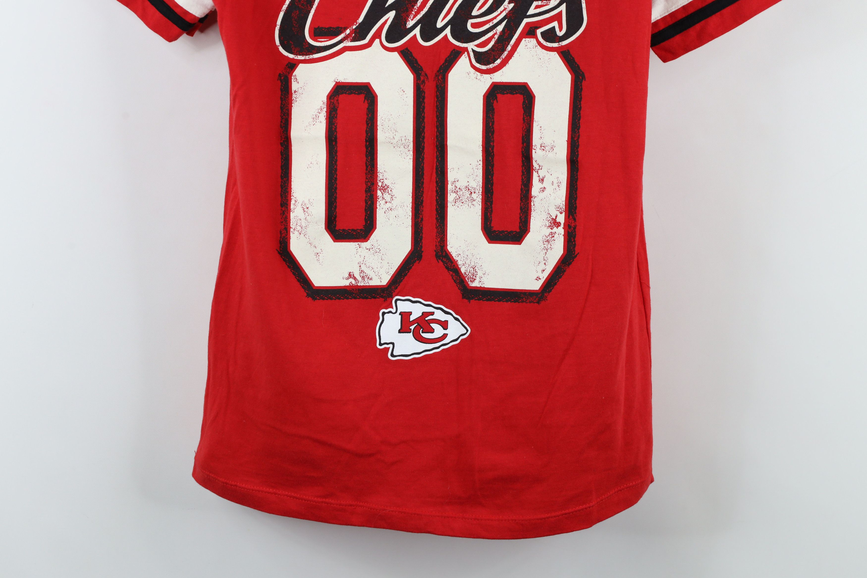 Vintage Y2K NFL Out T Swift Kansas City Chiefs Football T-Shirt Red Size M / US 6-8 / IT 42-44 - 3 Thumbnail