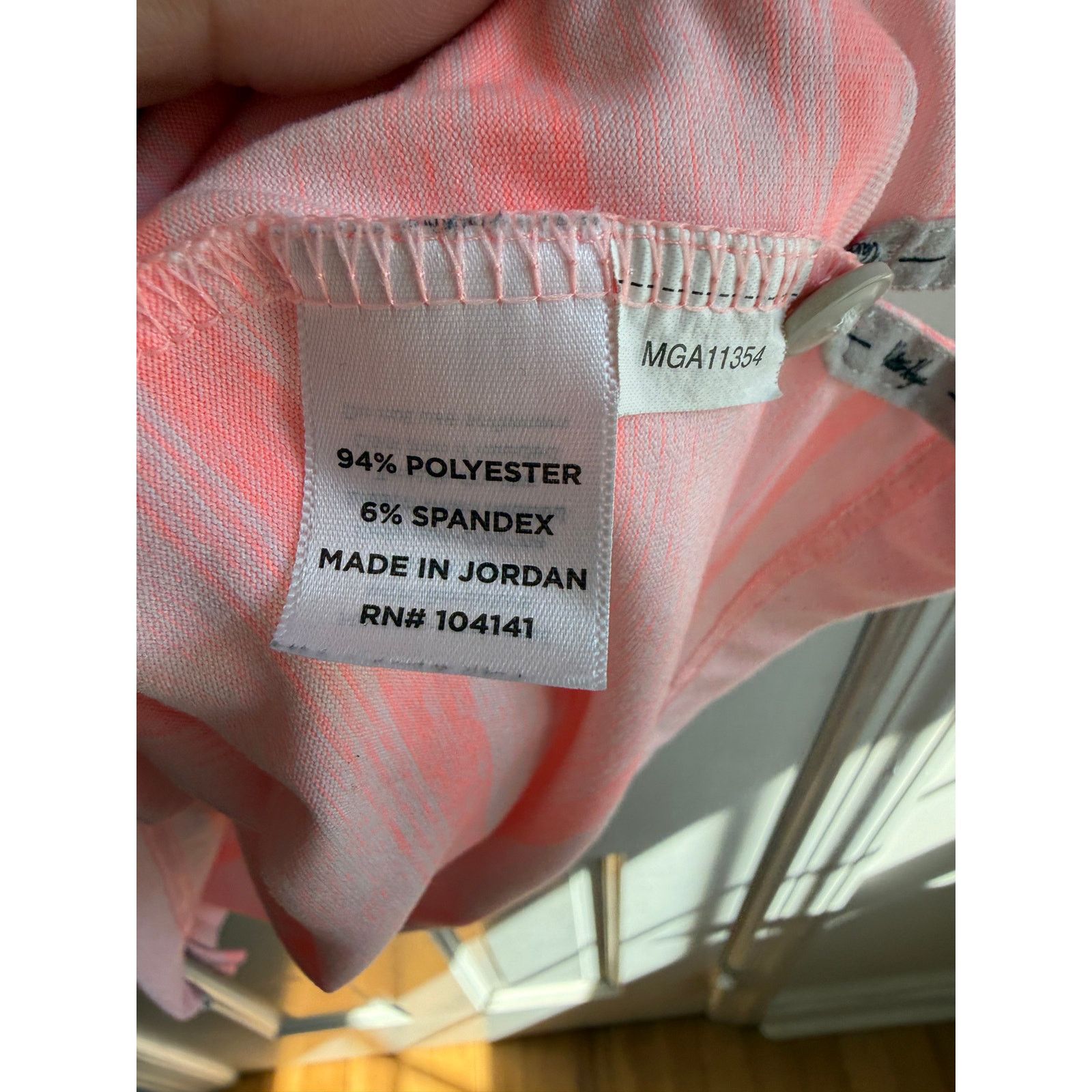 Callaway Golf Walter Hagen Performance Golf Polo – Peach/Pink Stripe – M Size US M / EU 48-50 / 2 - 3 Thumbnail