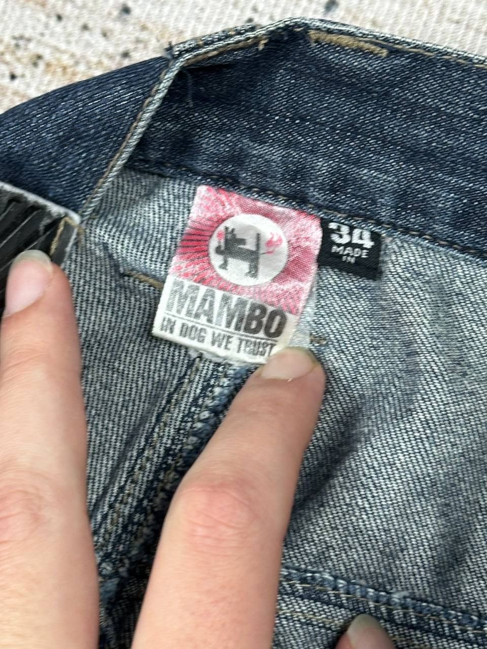 Mambo Vintage Very Rare Mambo Loud Denim Jeans 90’s Size US 34 / EU 50 - 7 Thumbnail