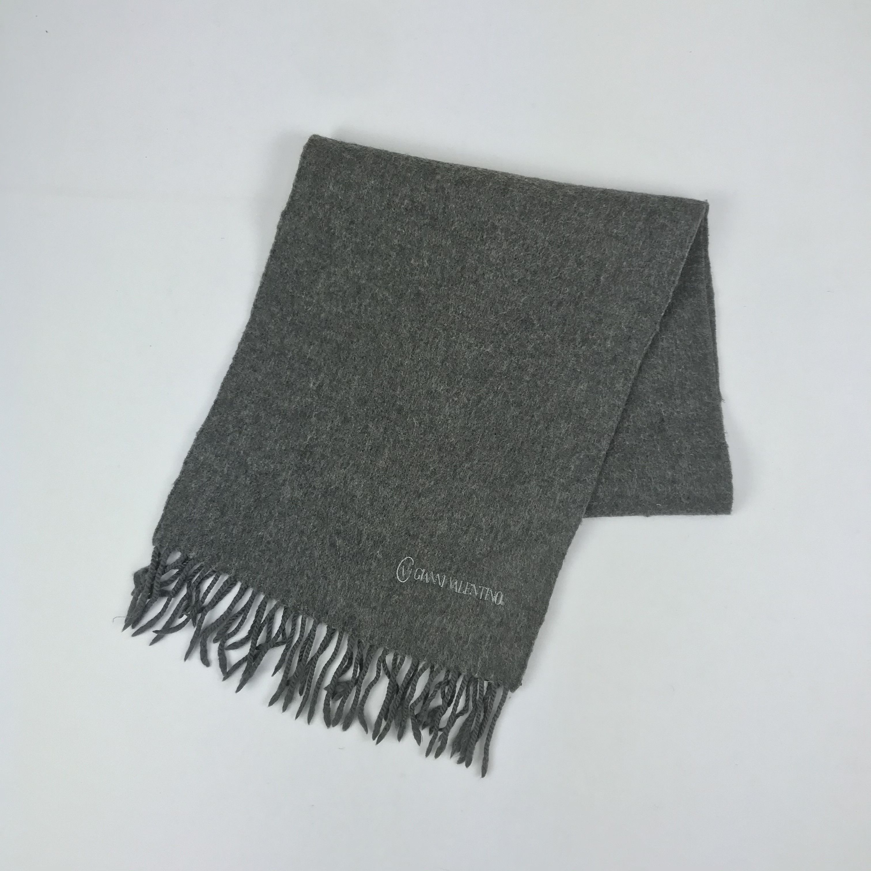 Valentino Vintage Gianni Valentino Scarf Muffler Wool Cashmere Scarves Size ONE SIZE - 3 Thumbnail