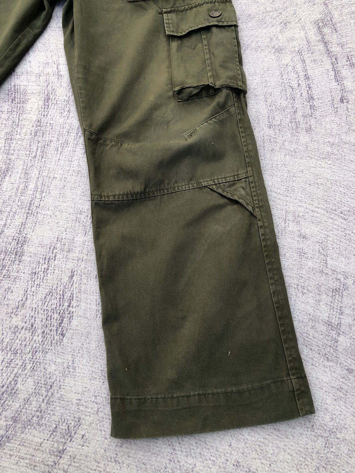 Vintage Green 🇯🇵 Multi-Pocket Tactical Cargo Pants 8 Pocket Size US 32 / EU 48 - 4 Thumbnail