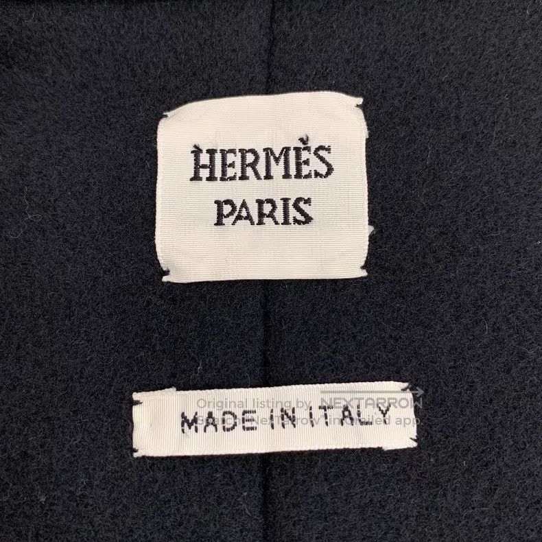 Hermes Hermes Black Round Neck Wool Poncho Jacket Size XS / US 0-2 / IT 36-38 - 6 Thumbnail