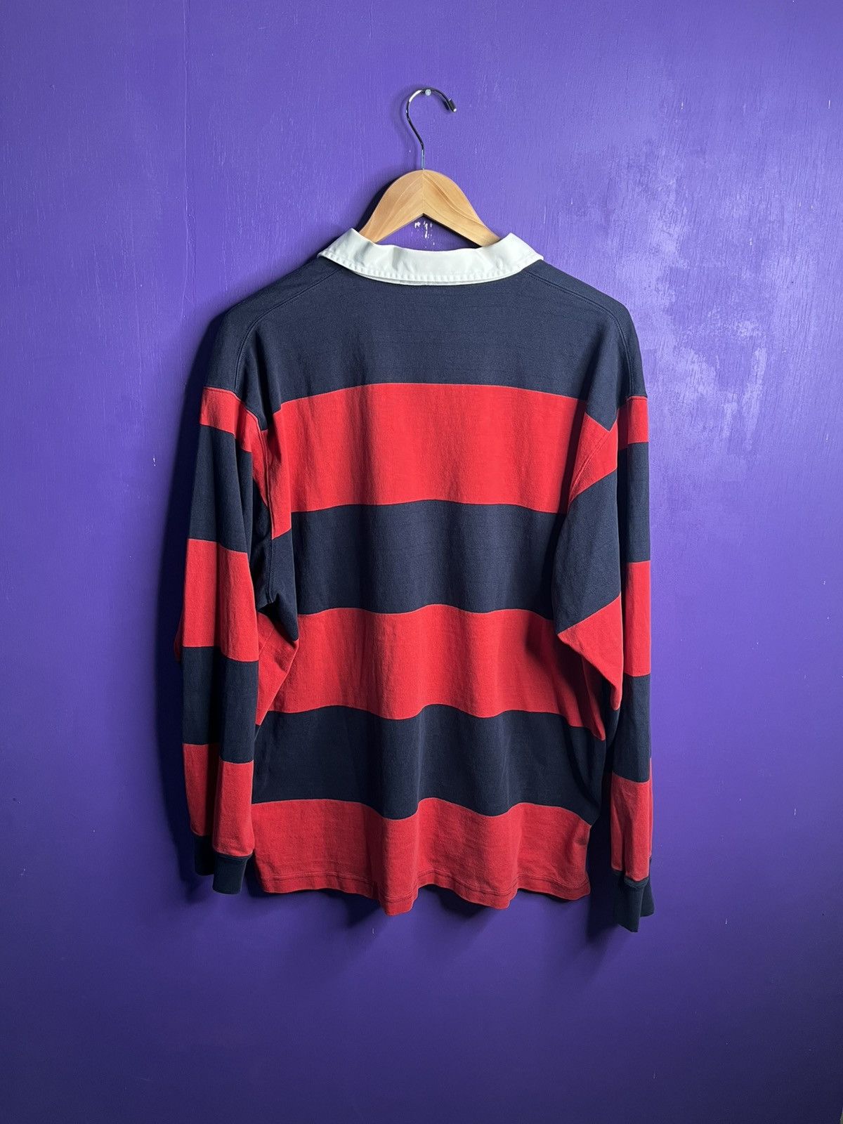Polo Ralph Lauren Vintage 90s Polo sport striped rugby shirt Size US XL / EU 56 / 4 - 2 Thumbnail