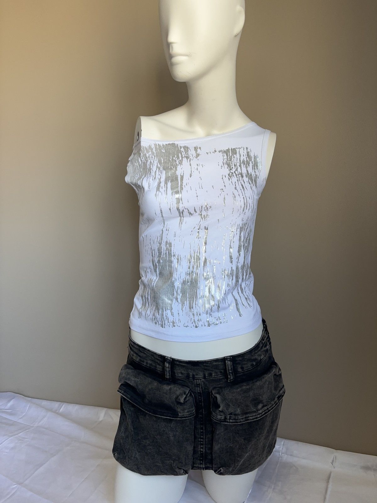 Japanese Brand × Vintage Printed glamour vintage tank top Size S / US 4 / IT 40 - 2 Thumbnail
