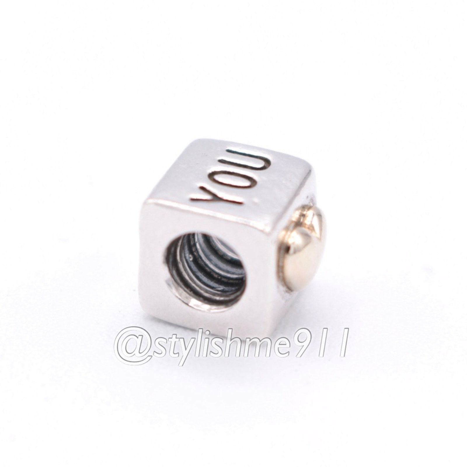 pandora Authentic PANDORA I Love You Charm with 14K Gold - 790200 Size ONE SIZE - 7 Thumbnail