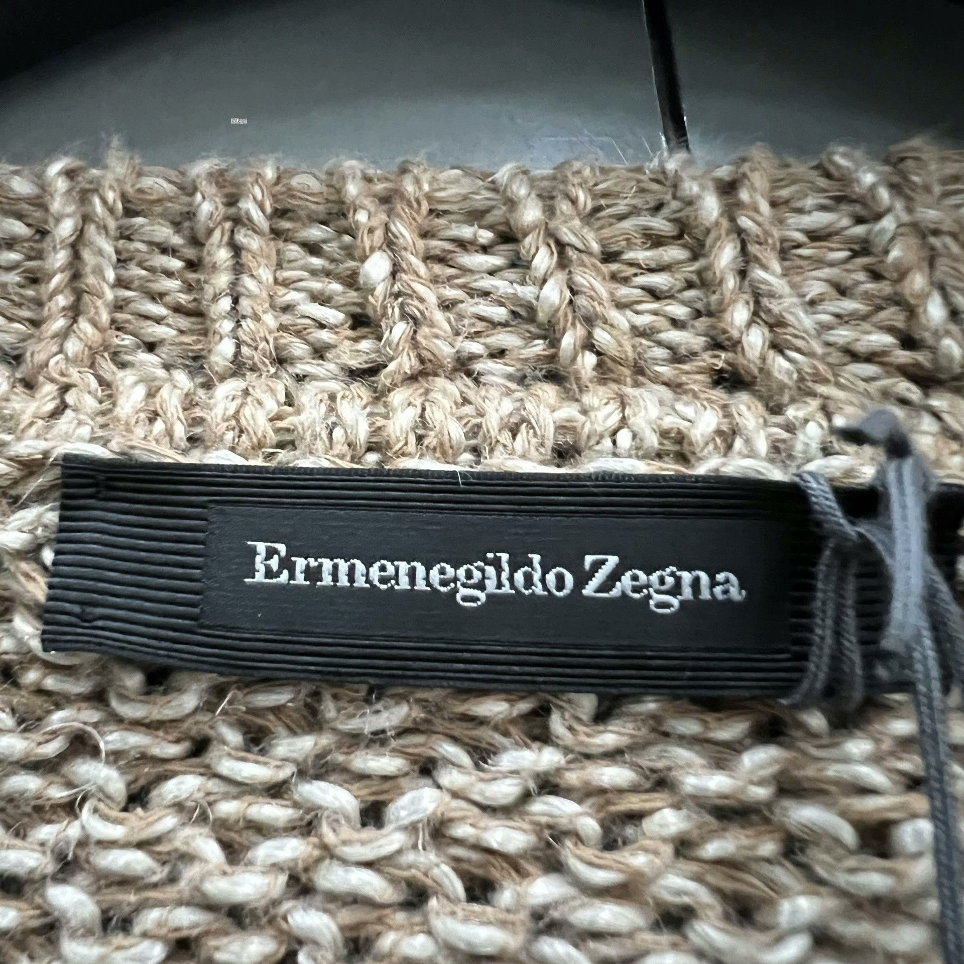 Ermenegildo Zegna Zegna Brown Crewneck Knit Sweater Size US XL / EU 56 / 4 - 3 Thumbnail