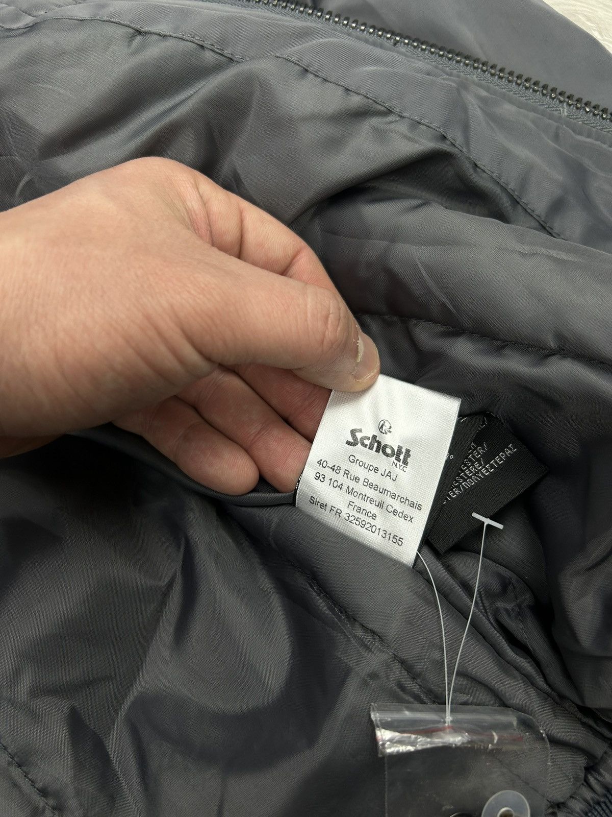 Schott Schott USA Bomber Jacket Size M Grey Size US M / EU 48-50 / 2 - 8 Thumbnail