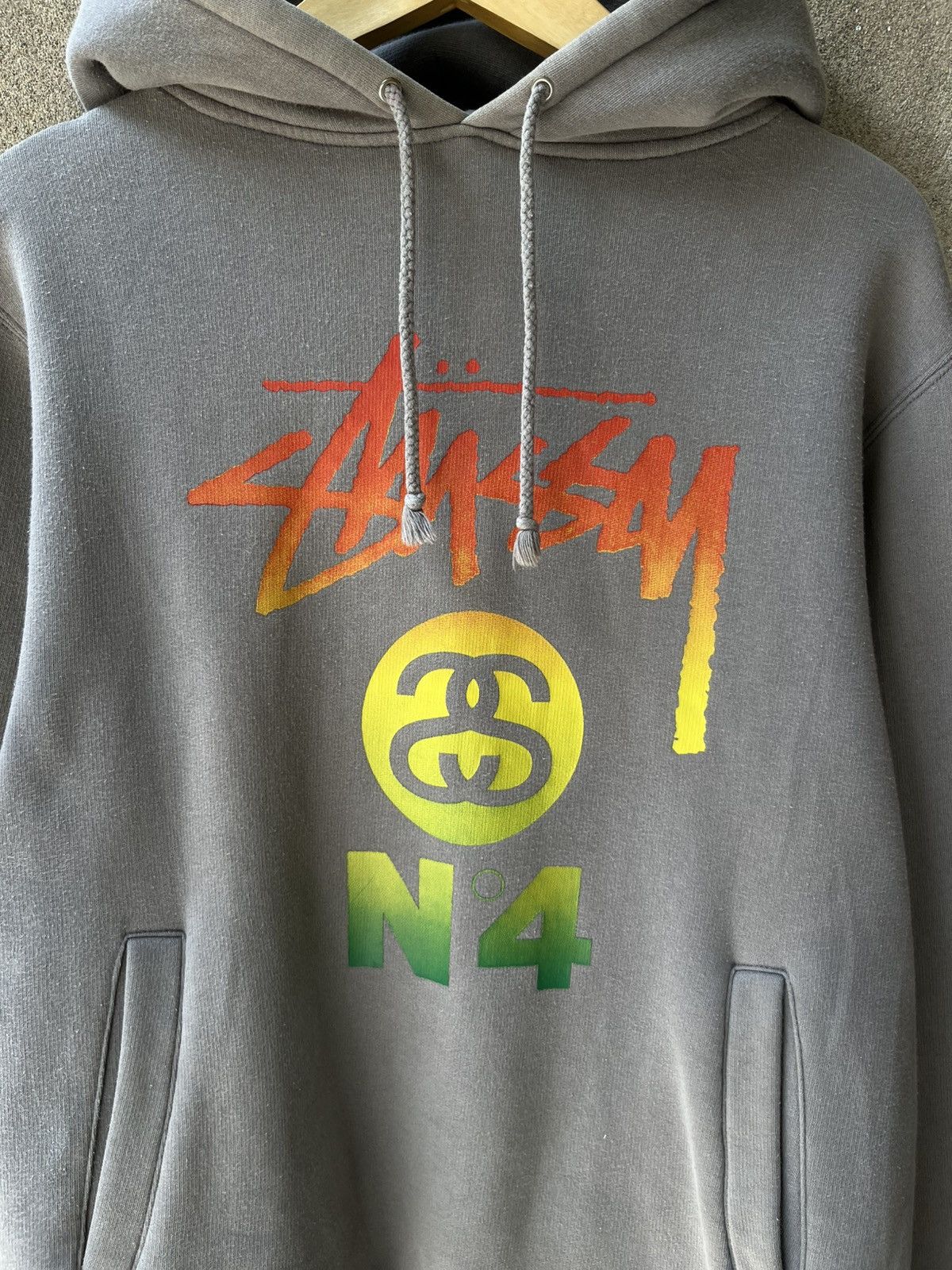 Stussy Vintage 2000s stussy hoodie N4 rasta Size US S / EU 44-46 / 1 - 5 Thumbnail