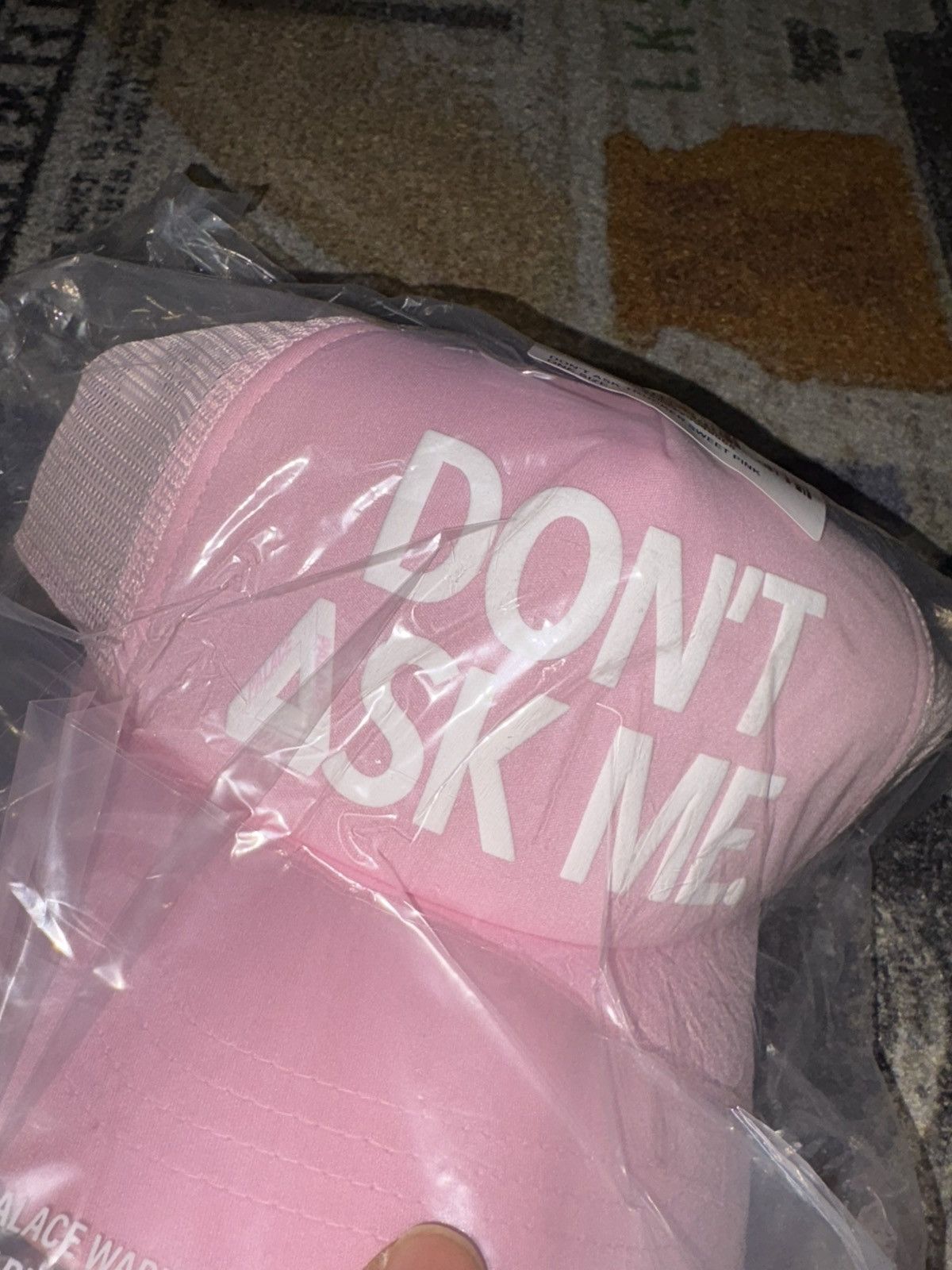 Palace Palace Don’t Ask Trucker Cap Sweet Pink Size ONE SIZE - 2 Thumbnail