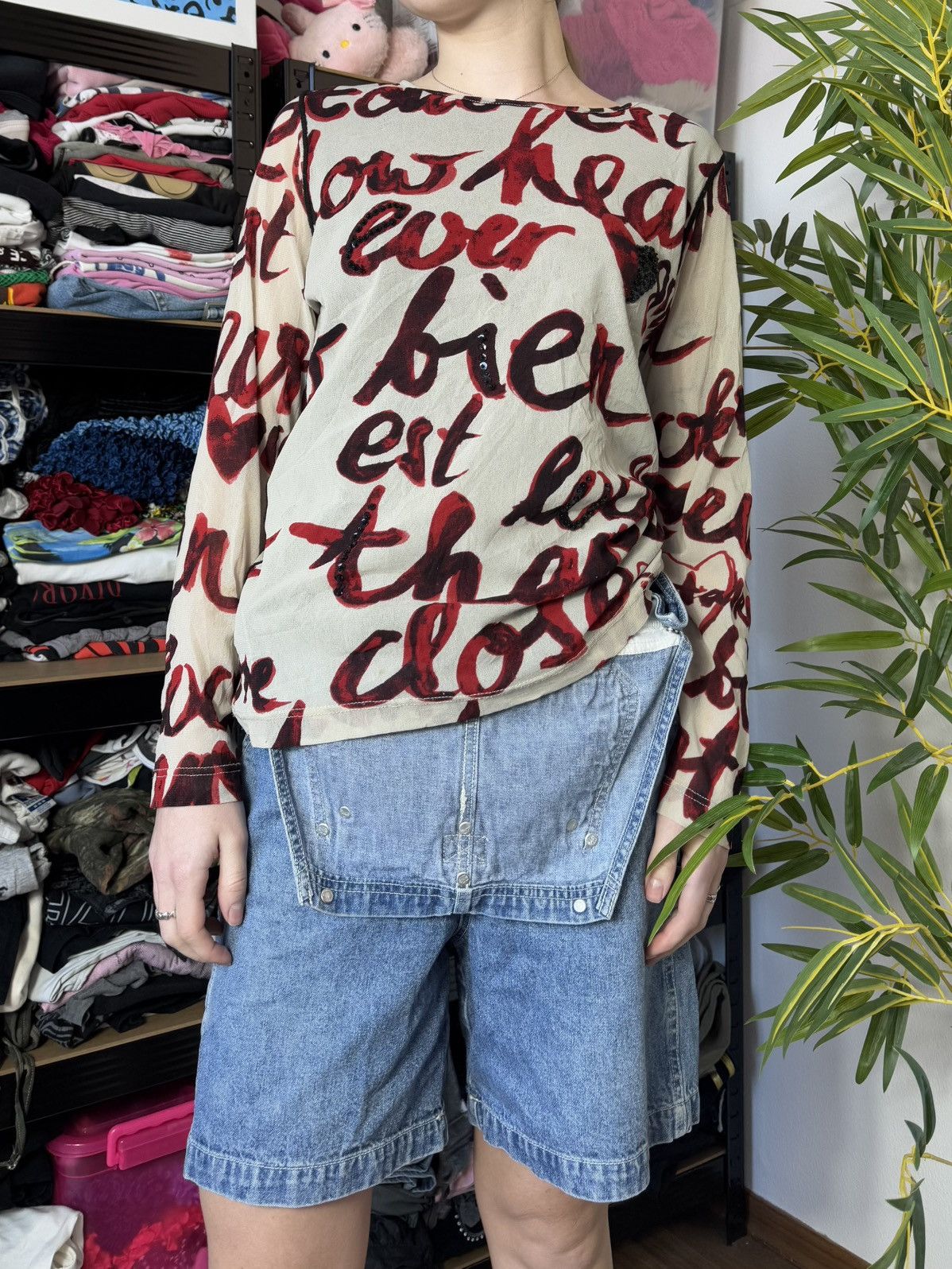 Vintage VINTAGE JEAN PAUL GAULTIER STYLE MESH PRINTED LONG SLEEVE Size M / US 6-8 / IT 42-44 - 3 Thumbnail