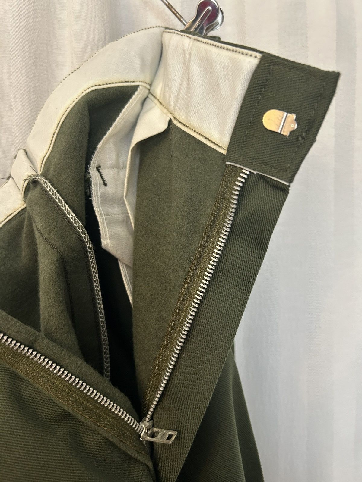 Sears Pants: vintage deadstock Sears green 70s? Perma-prest 38x29 Size US 38 / EU 54 - 7 Thumbnail