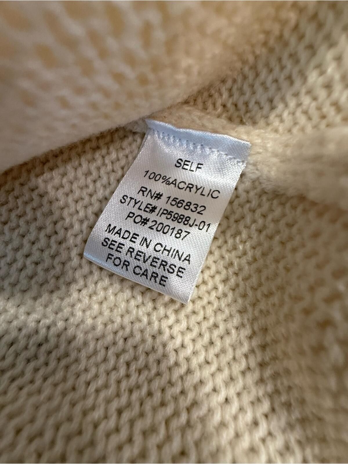 BIGI Bibi leopard print cream cable knit cardigan sweater SZ LG Size L / US 10 / IT 46 - 6 Thumbnail