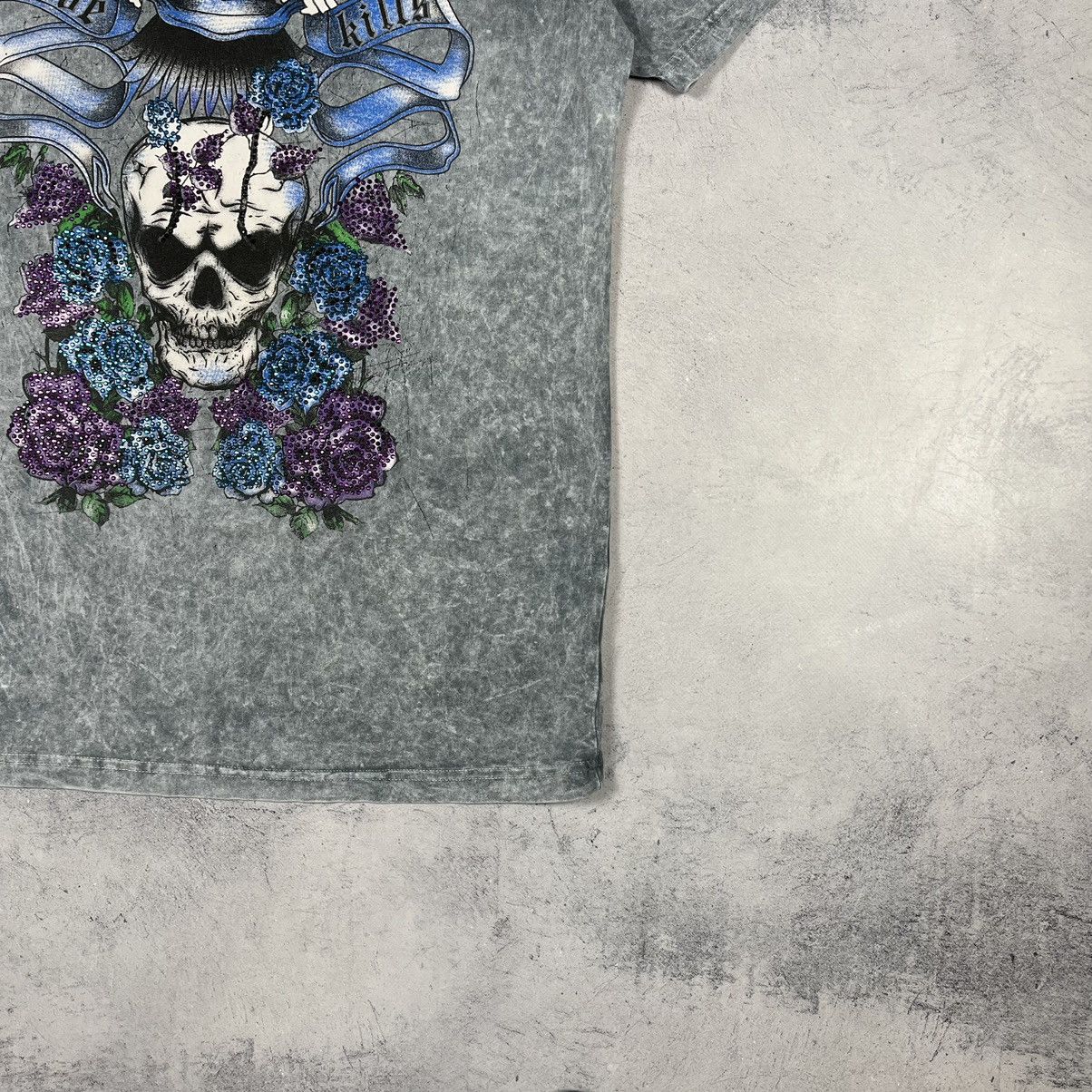 Ed Hardy Vintage Ed Hardy Y2K skulls tie-dye T shirt 00’s Size US M / EU 48-50 / 2 - 4 Thumbnail