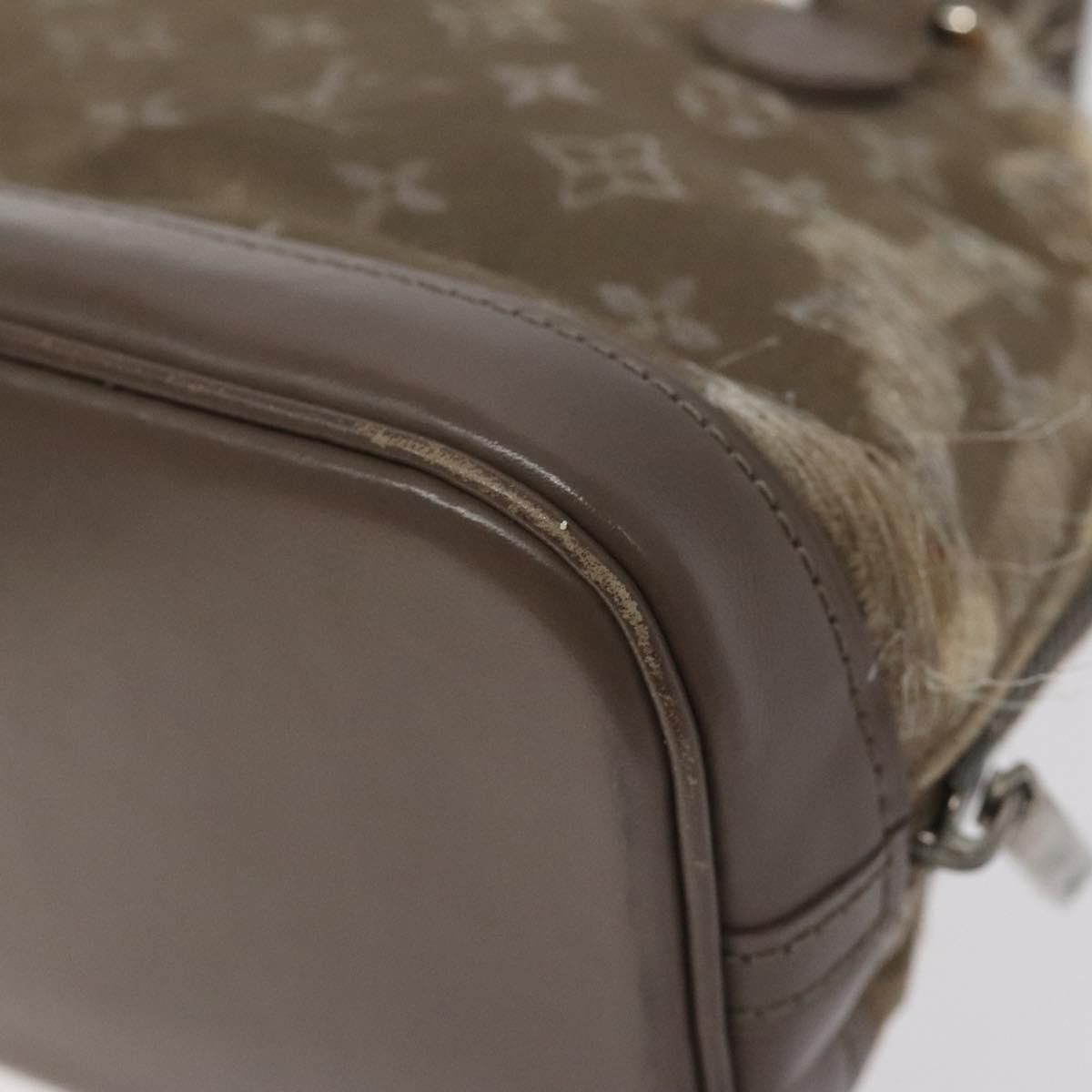 Louis Vuitton LOUIS VUITTON Monogram Satin Little Alma Hand Bag Gray Size ONE SIZE - 12 Thumbnail
