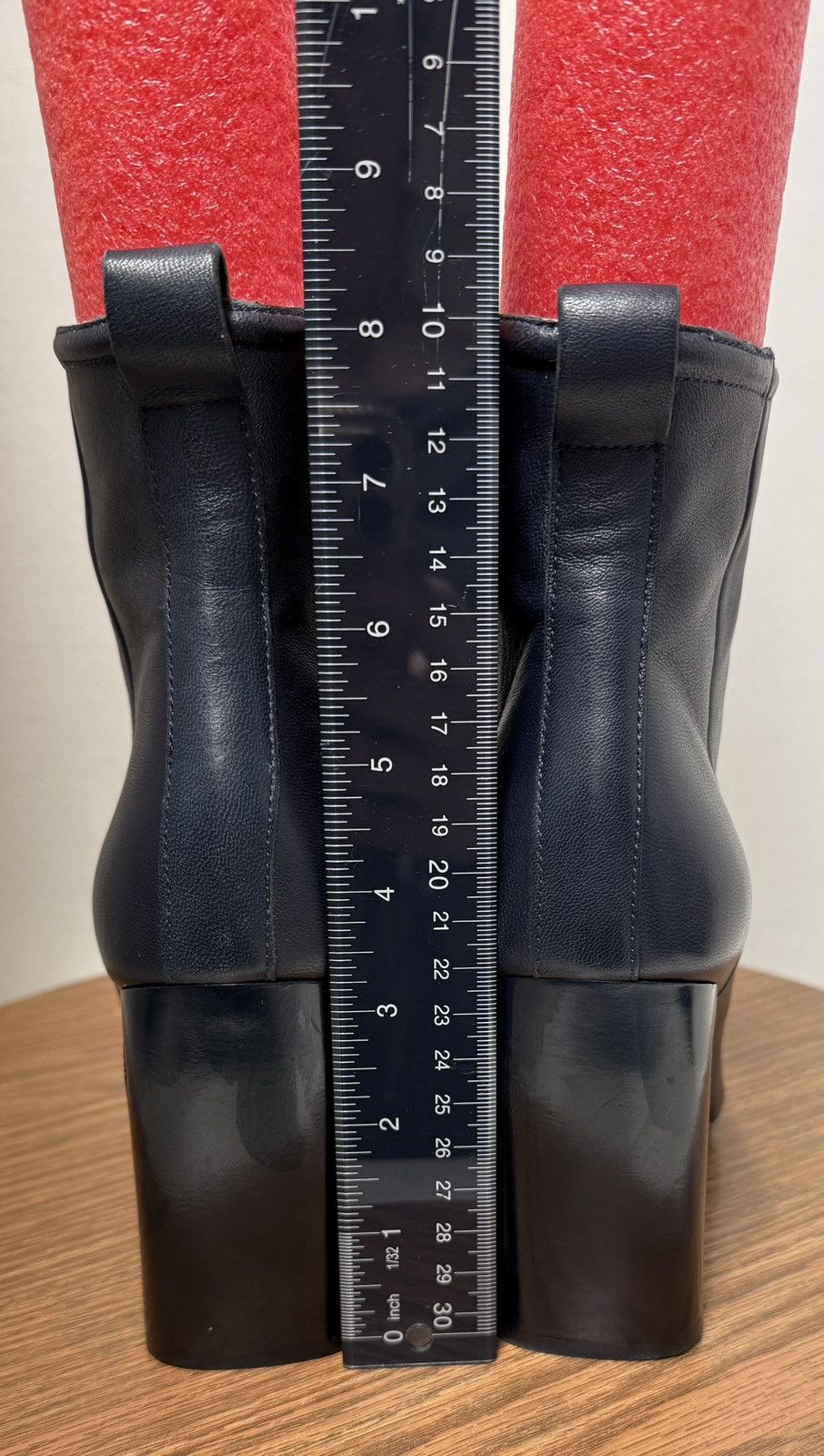 Rag & Bone Rag & Bone Salute Navy Ellis Leather Slim Profile Ankle Boot Size US 7.5 / IT 37.5 - 5 Thumbnail
