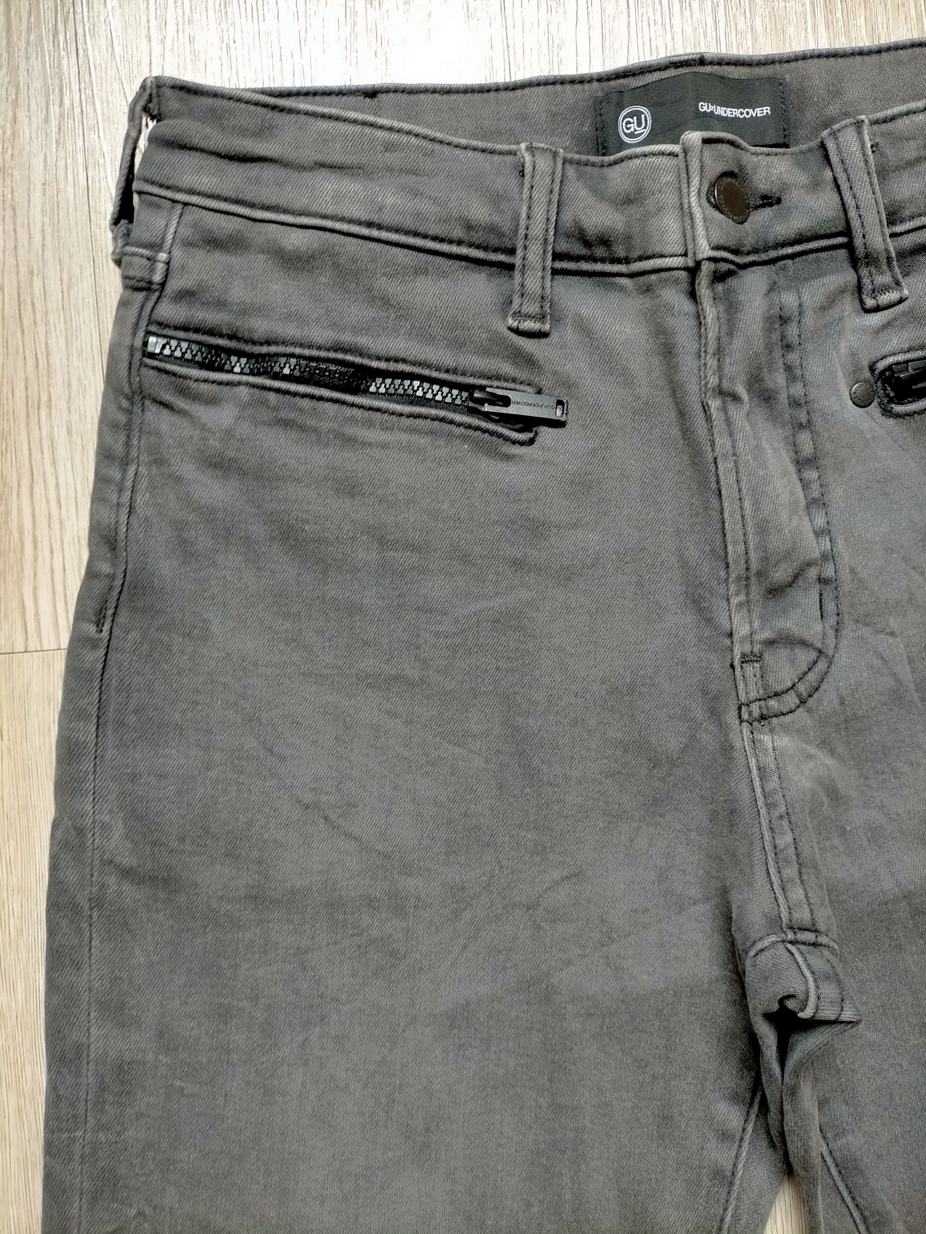 GU × Undercover Gu x Undercover Stretch Black Denim Size US 29 - 4 Thumbnail