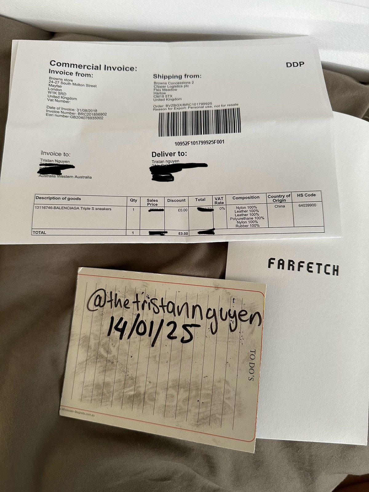 Balenciaga Triple S Low-Top Sneakers (white/beige) Size US 7 / EU 40 - 8 Thumbnail