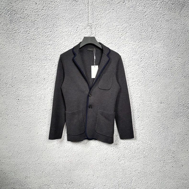 Prada Gray Cashmere Cardigan by Prada - dmc Size US M / EU 48-50 / 2 - 1 Thumbnail