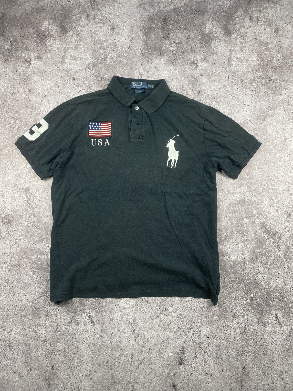 Polo Ralph Lauren Ralph Chief KeeF USA 3 America Polo Shirt Rare big logo Size US XL / EU 56 / 4 - 1 Thumbnail