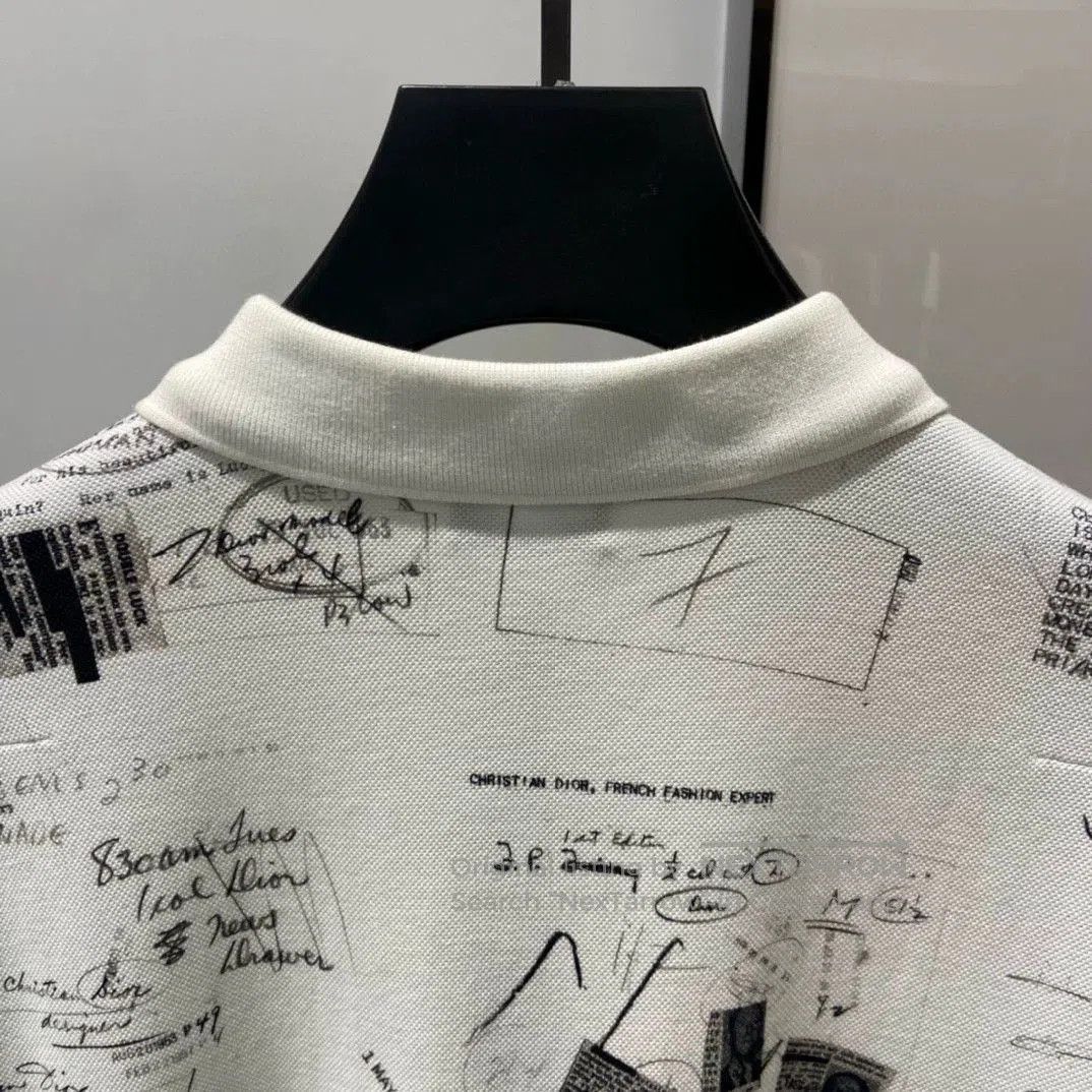 Dior Dior Men's White Slim Short Sleeve Polo. Size US S / EU 44-46 / 1 - 4 Thumbnail