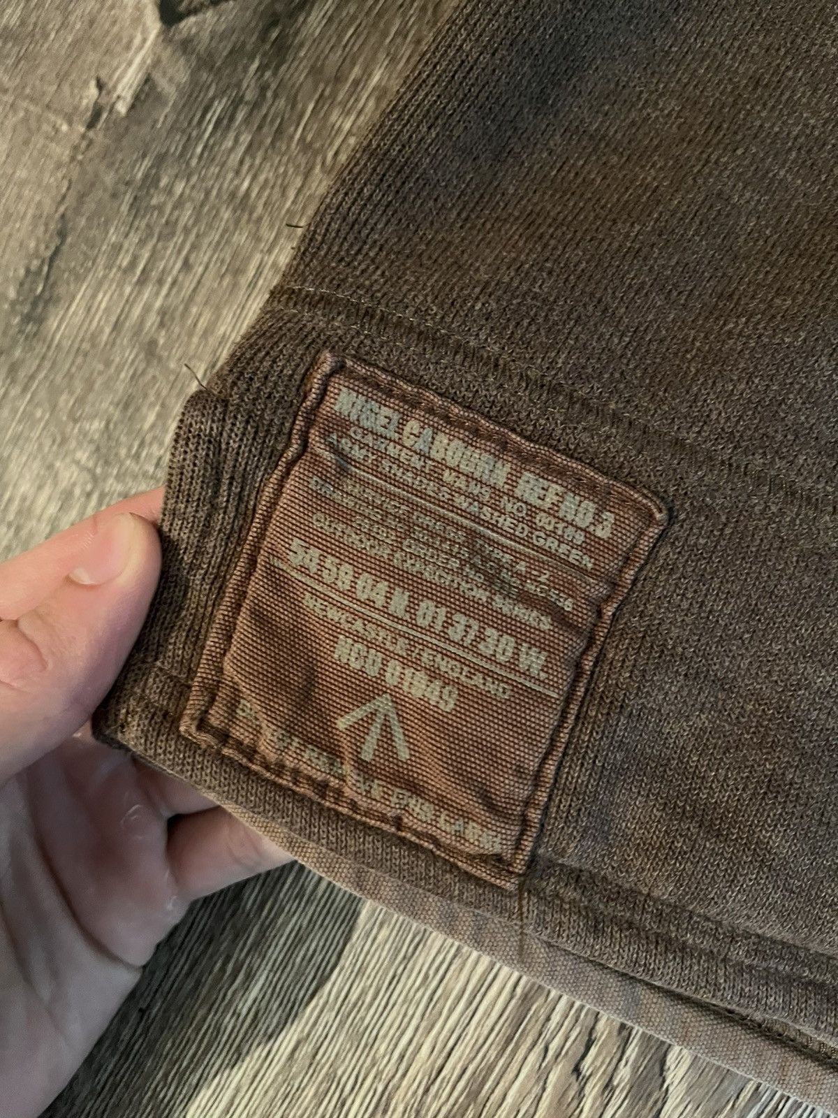 Nigel Cabourn × Vintage Nigel Cabourn Logo Utility 3/4 Vintage Japanese Sweater Size US XL / EU 56 / 4 - 6 Thumbnail