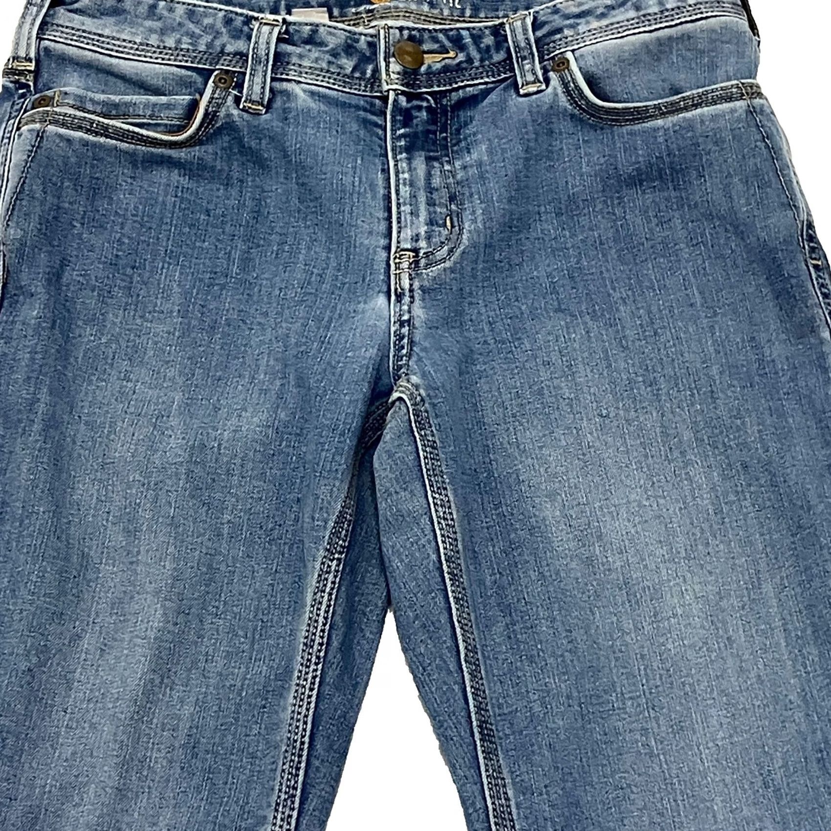 Carhartt Carhartt Jeans Womens 6 30W 28L Slim Fit Blue Stretch Denim Workwear Size 28" / US 6 / IT 42 - 2 Thumbnail
