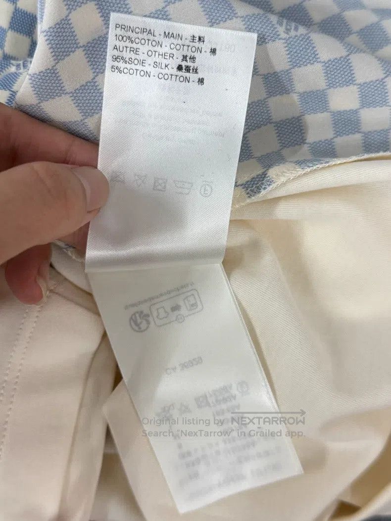 Louis Vuitton Louis Vuitton White Checker Short Sleeve T-Shirt Size US XS / EU 42 / 0 - 6 Thumbnail