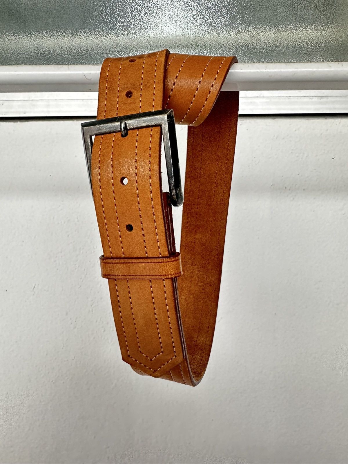 Yohji Yamamoto 00's Y's Bis avant-garde fully leather belt Size 28 - 11 Thumbnail